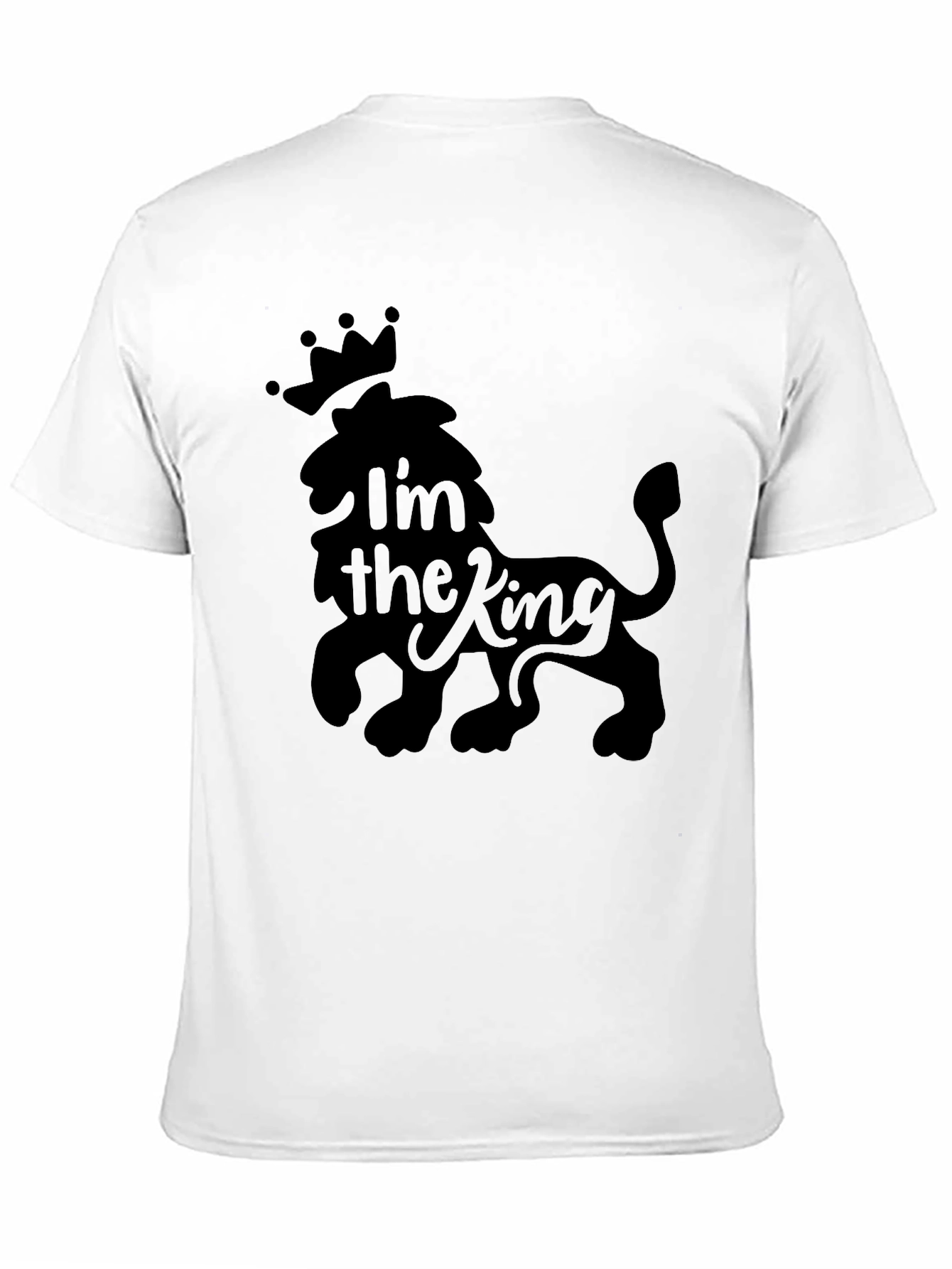 Im the King Lion Crown Mens Graphic Tee