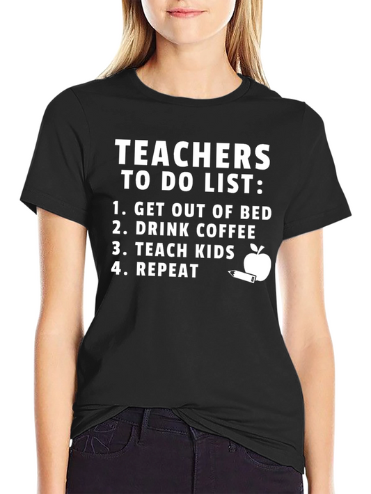 Teacher To-Do List Graphic Tee