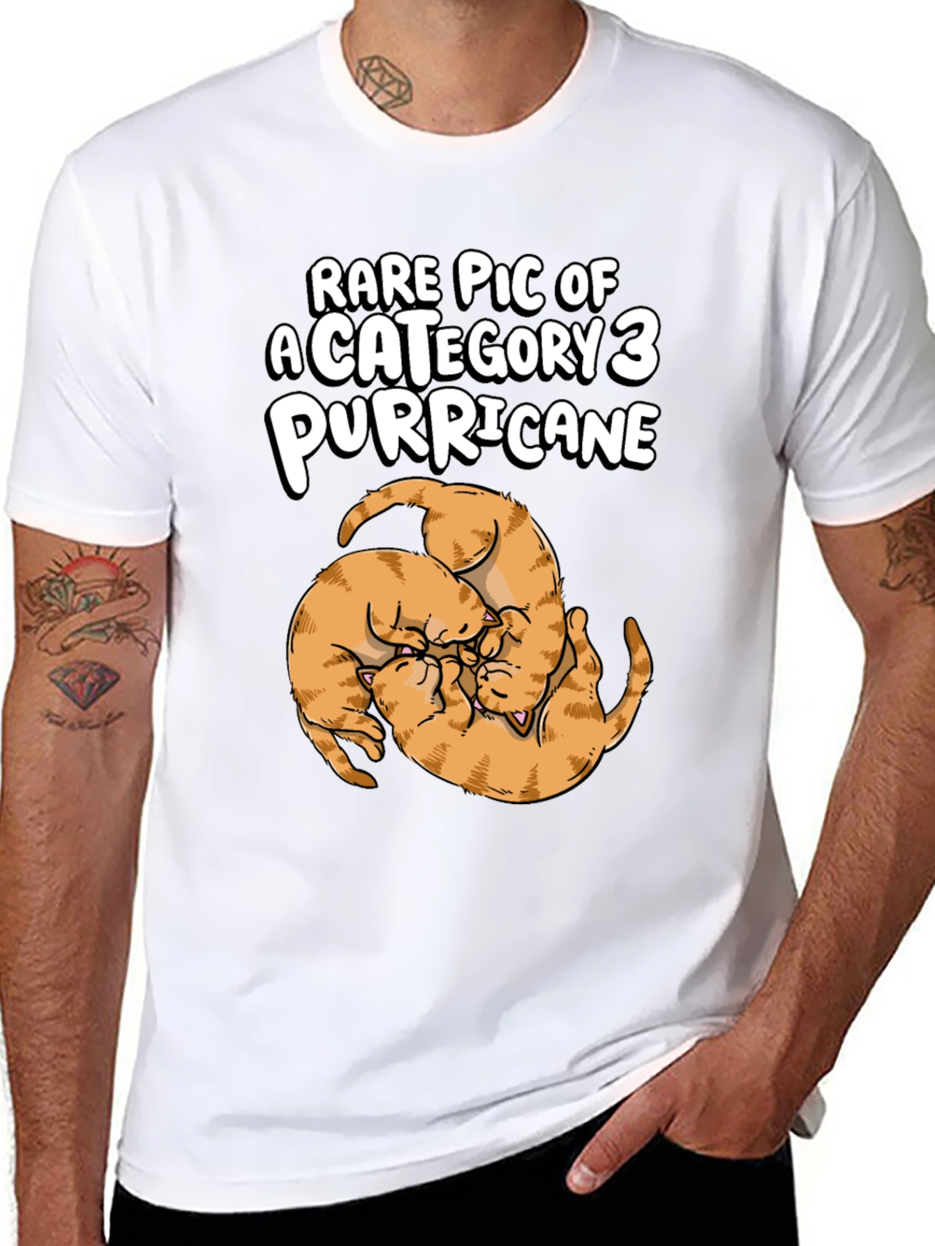 Rare Category 3 Purricane Cat T-Shirt