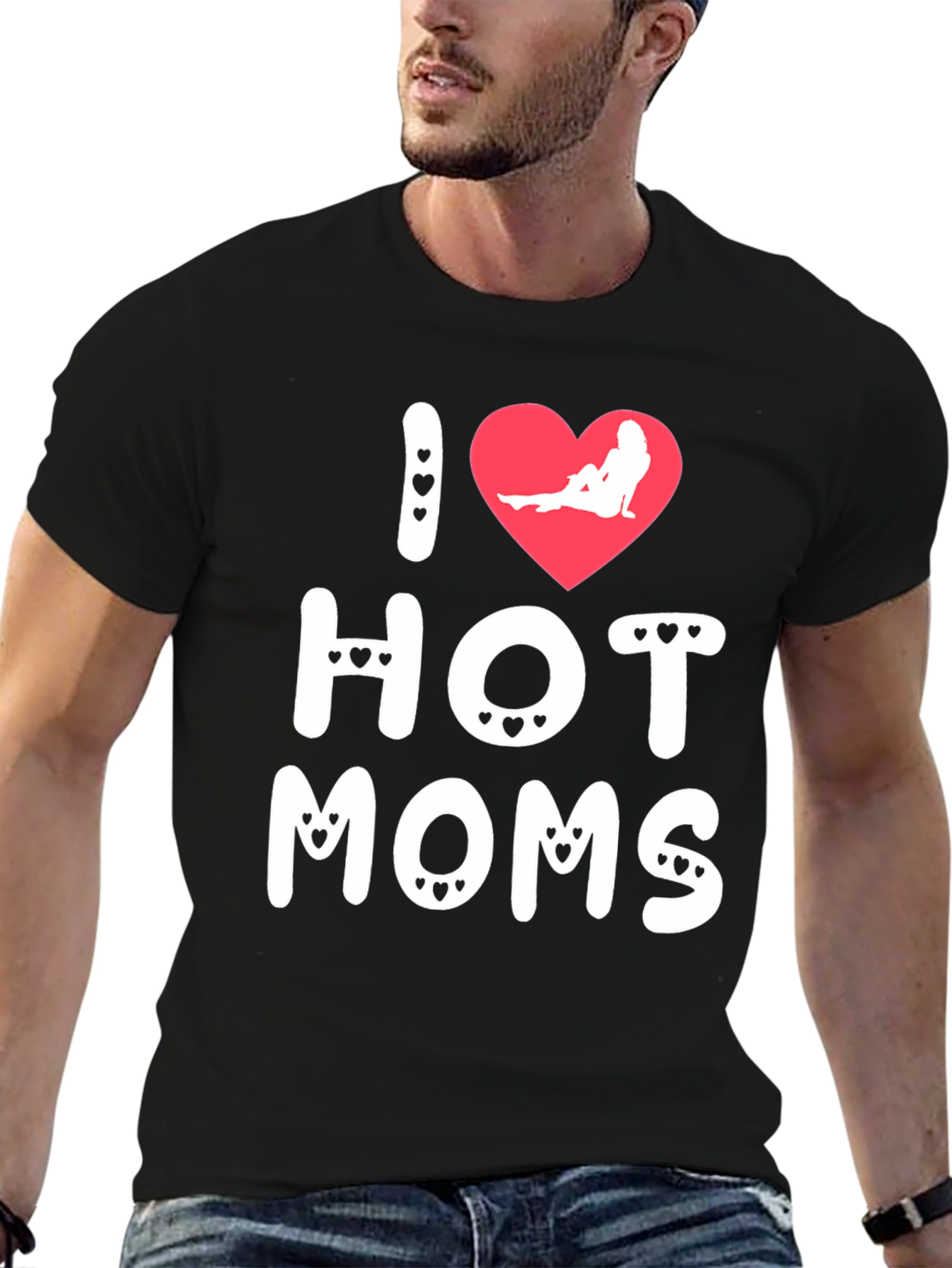 I Heart Hot Moms Graphic T-Shirt