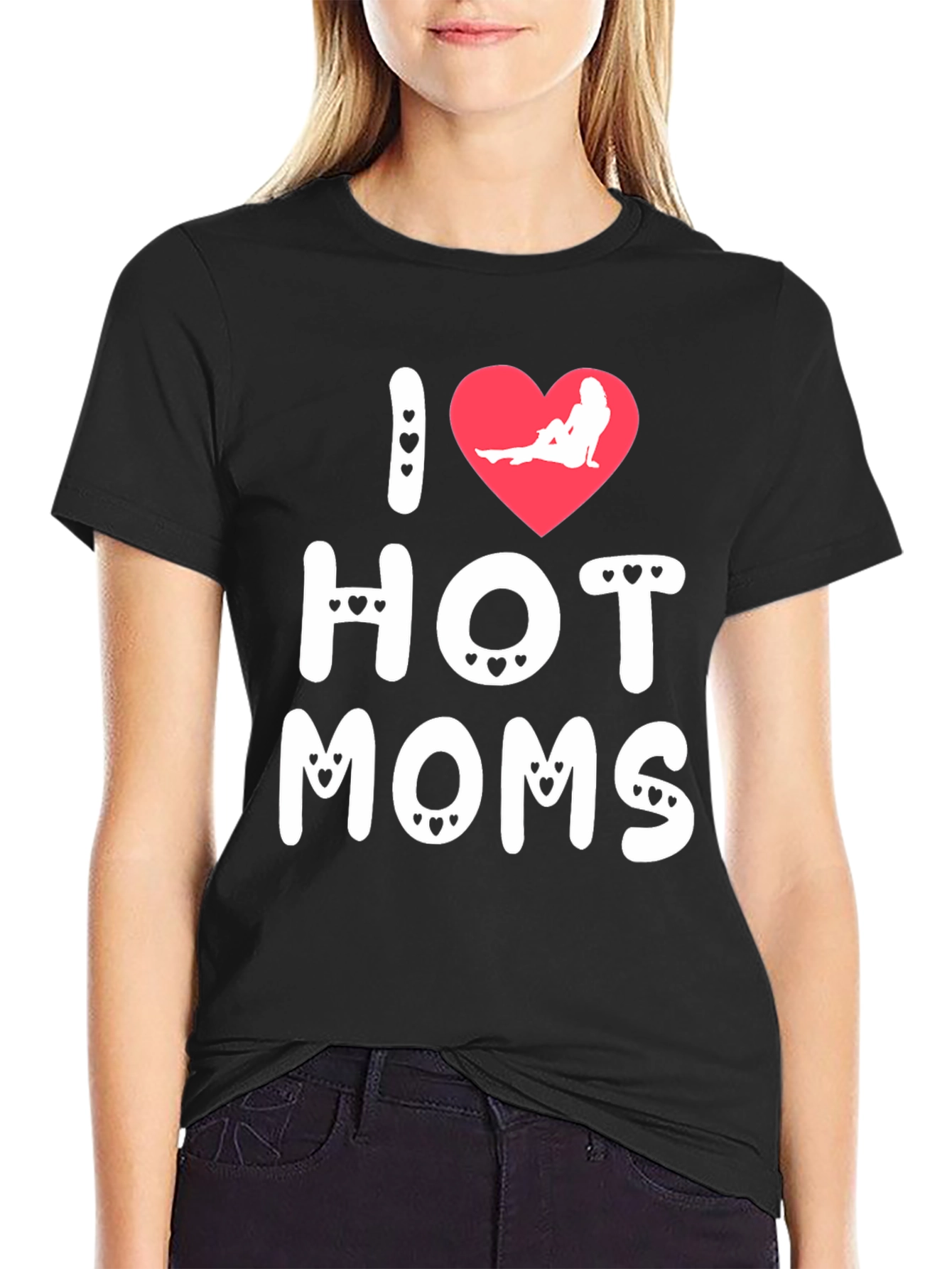 I Heart Hot Moms Graphic T-Shirt