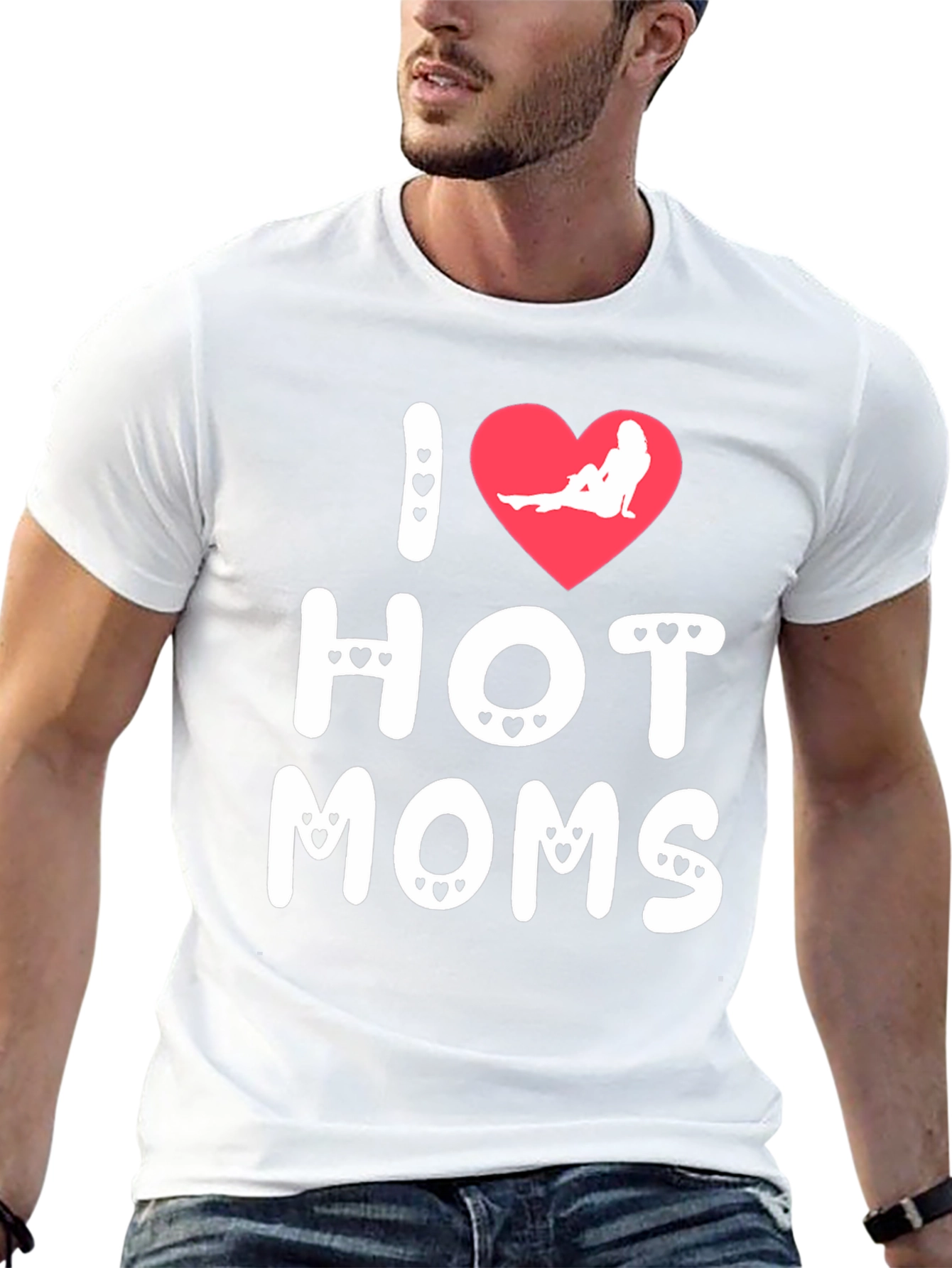 I Heart Hot Moms Graphic T-Shirt