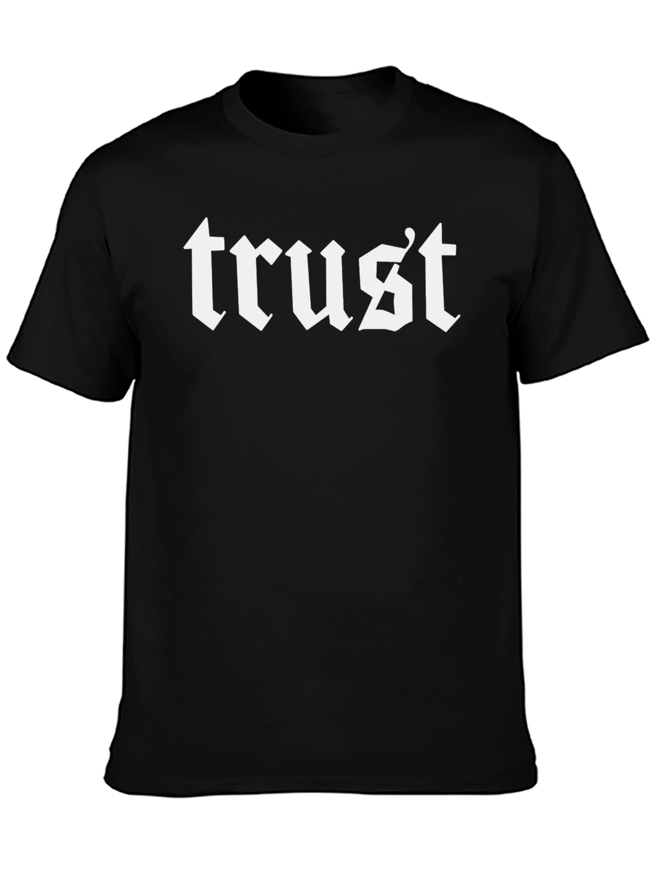 Trust Black T-Shirt - Edgy Gothic Style