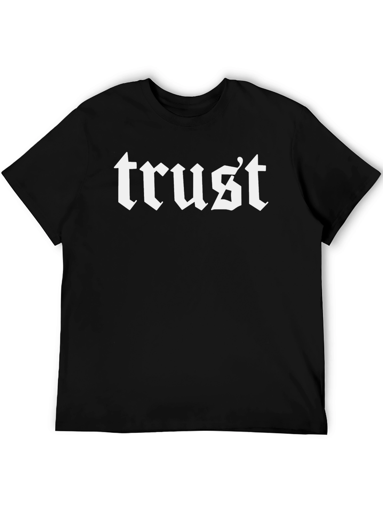 Trust Black T-Shirt - Edgy Gothic Style