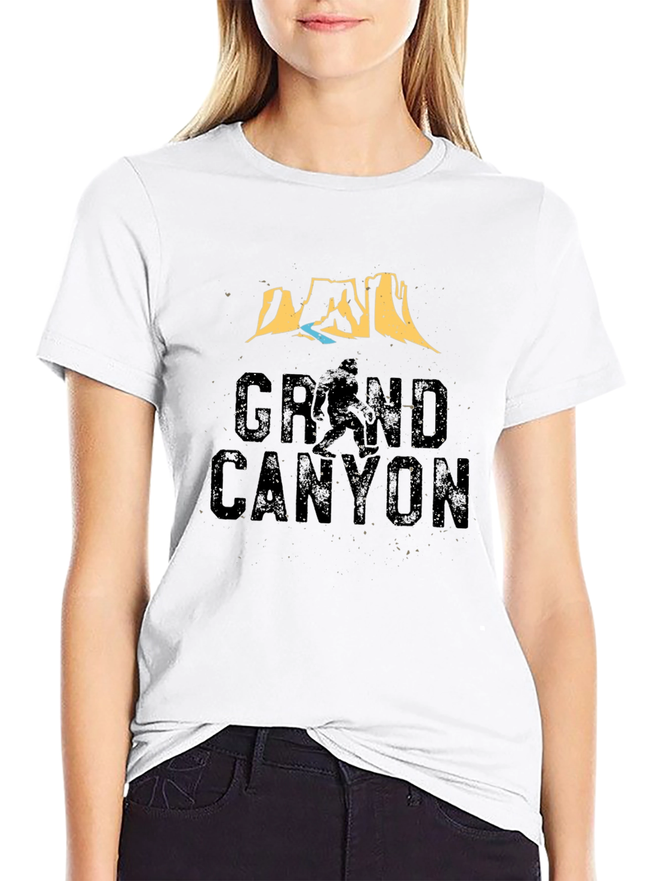 Grand Canyon Graphic Tee - Black Casual T-Shirt