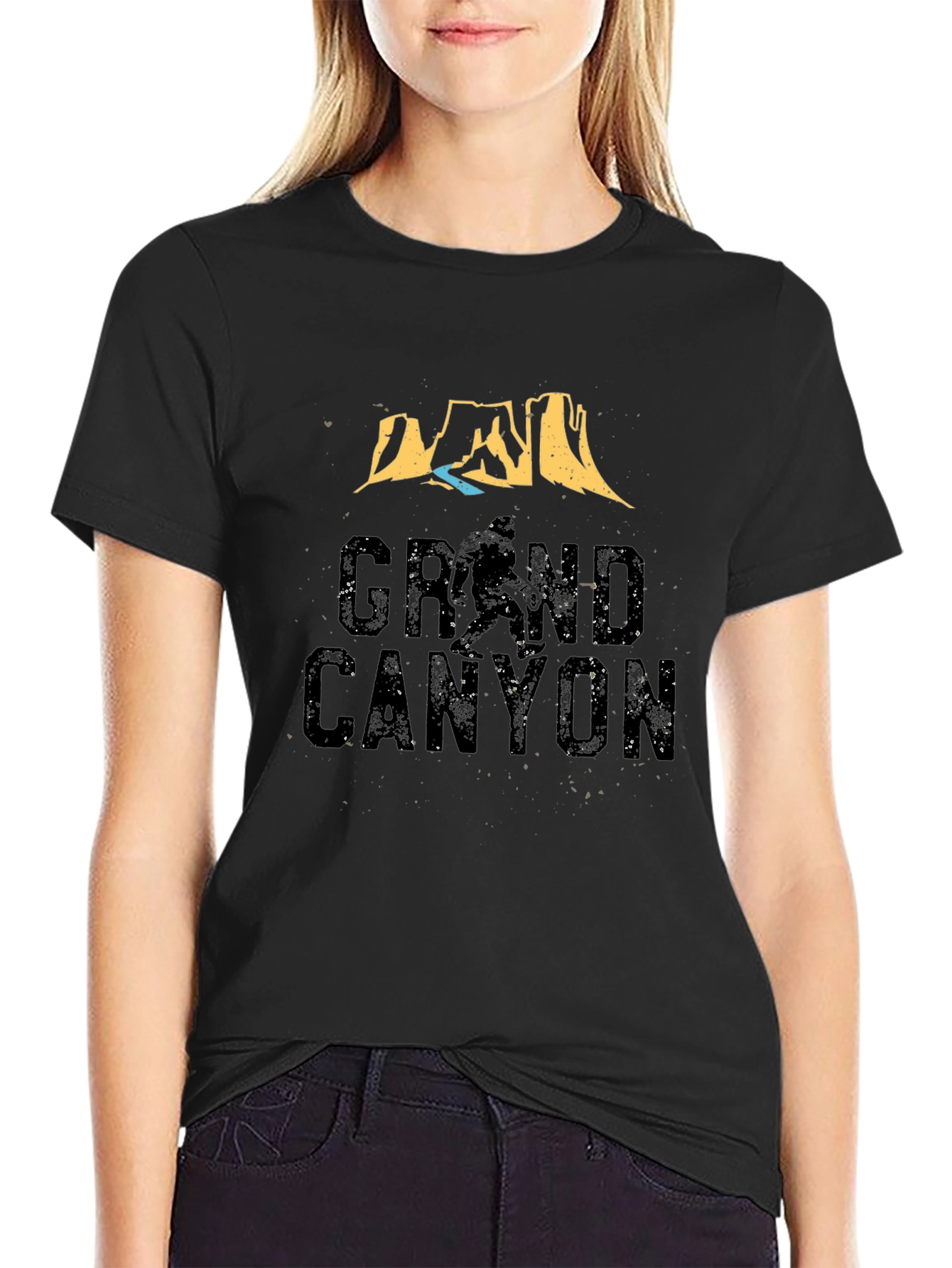 Grand Canyon Graphic Tee - Black Casual T-Shirt