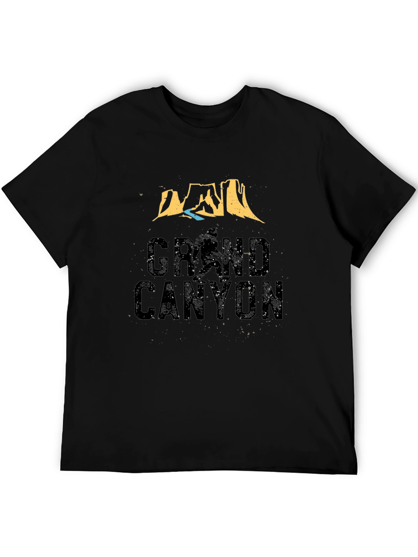 Grand Canyon Graphic Tee - Black Casual T-Shirt