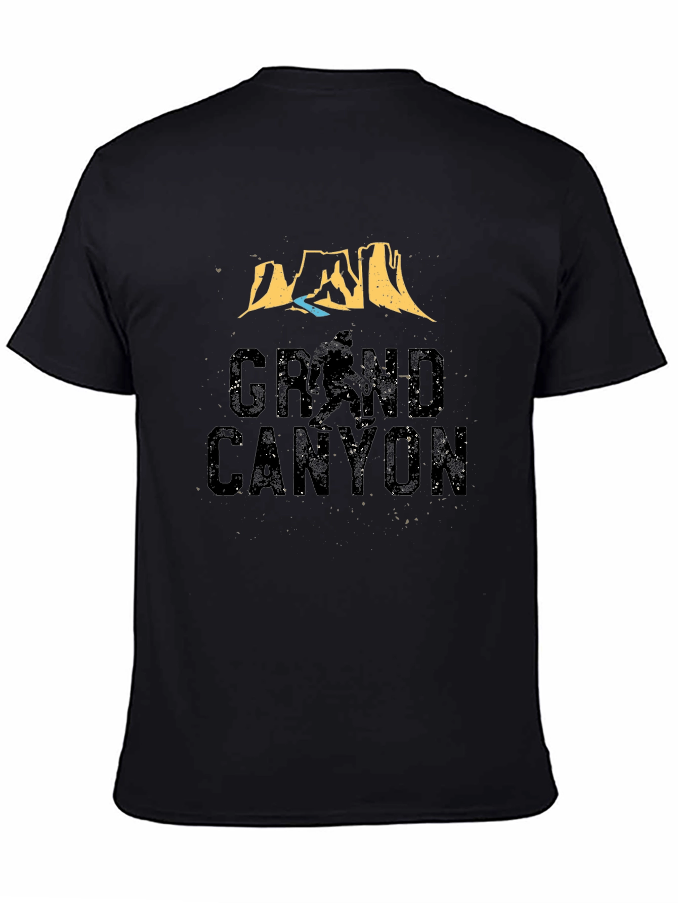 Grand Canyon Graphic Tee - Black Casual T-Shirt