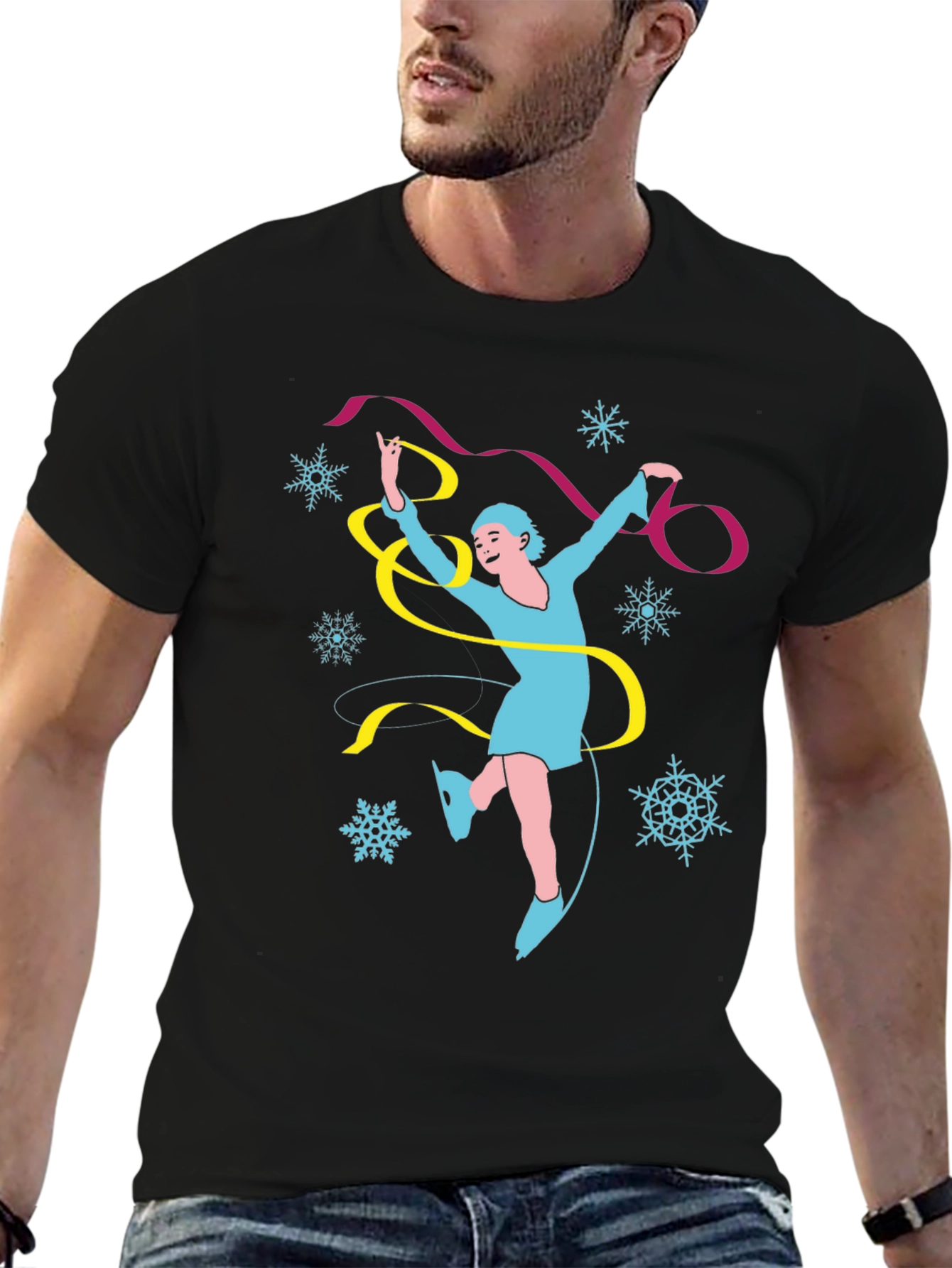 Figure Skating Black T-Shirt