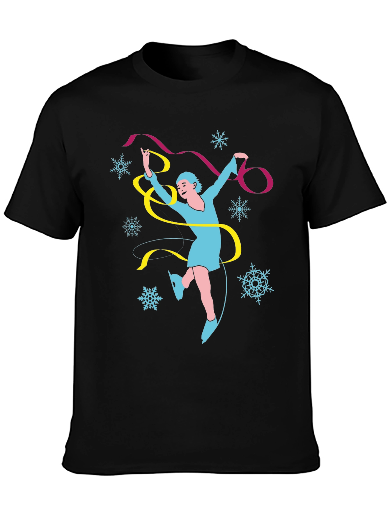Figure Skating Black T-Shirt