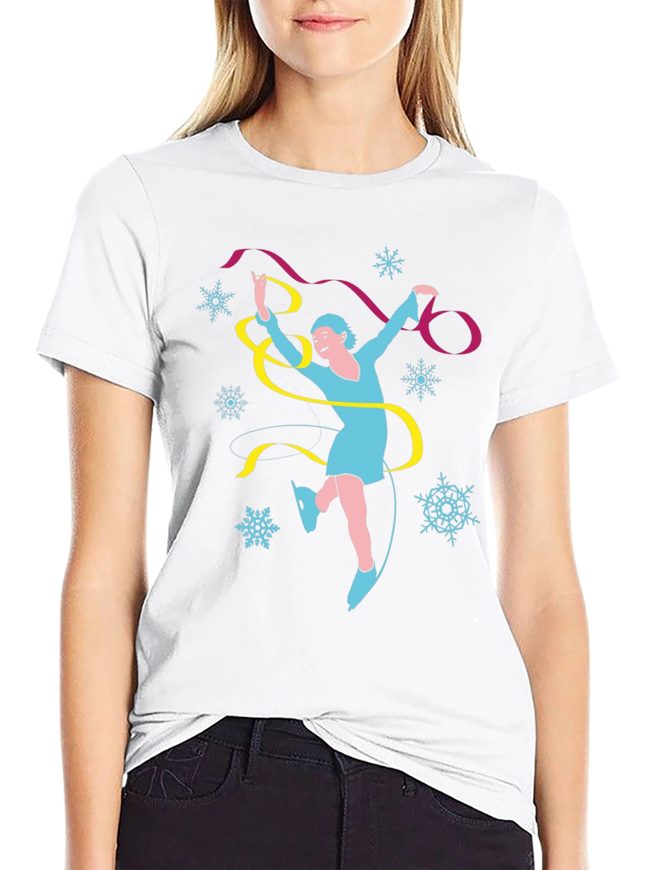 Figure Skating Black T-Shirt