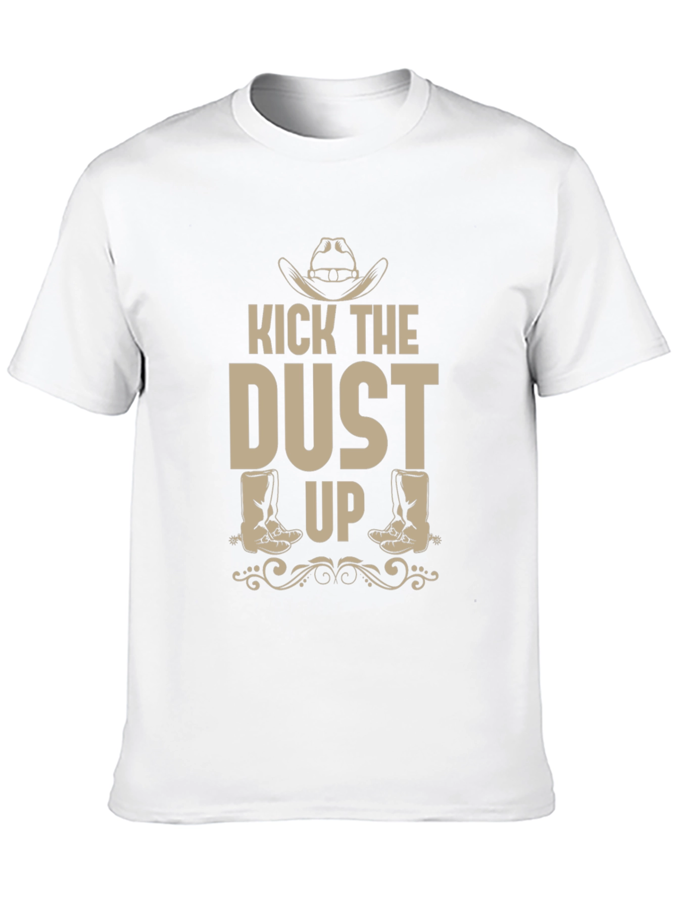 Kick The Dust Up Black Graphic T-Shirt