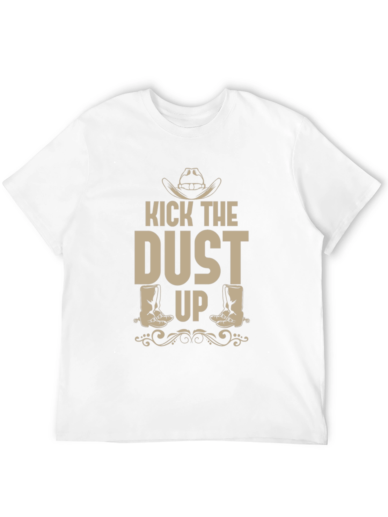 Kick The Dust Up Black Graphic T-Shirt