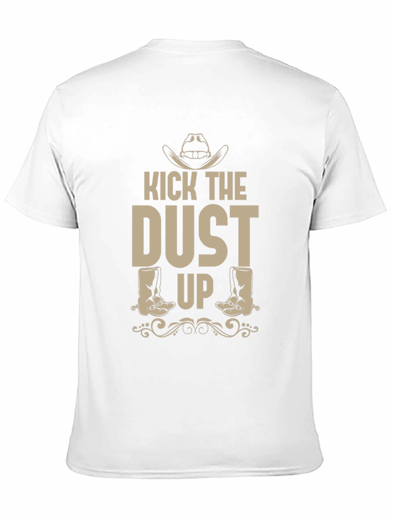 Kick The Dust Up Black Graphic T-Shirt