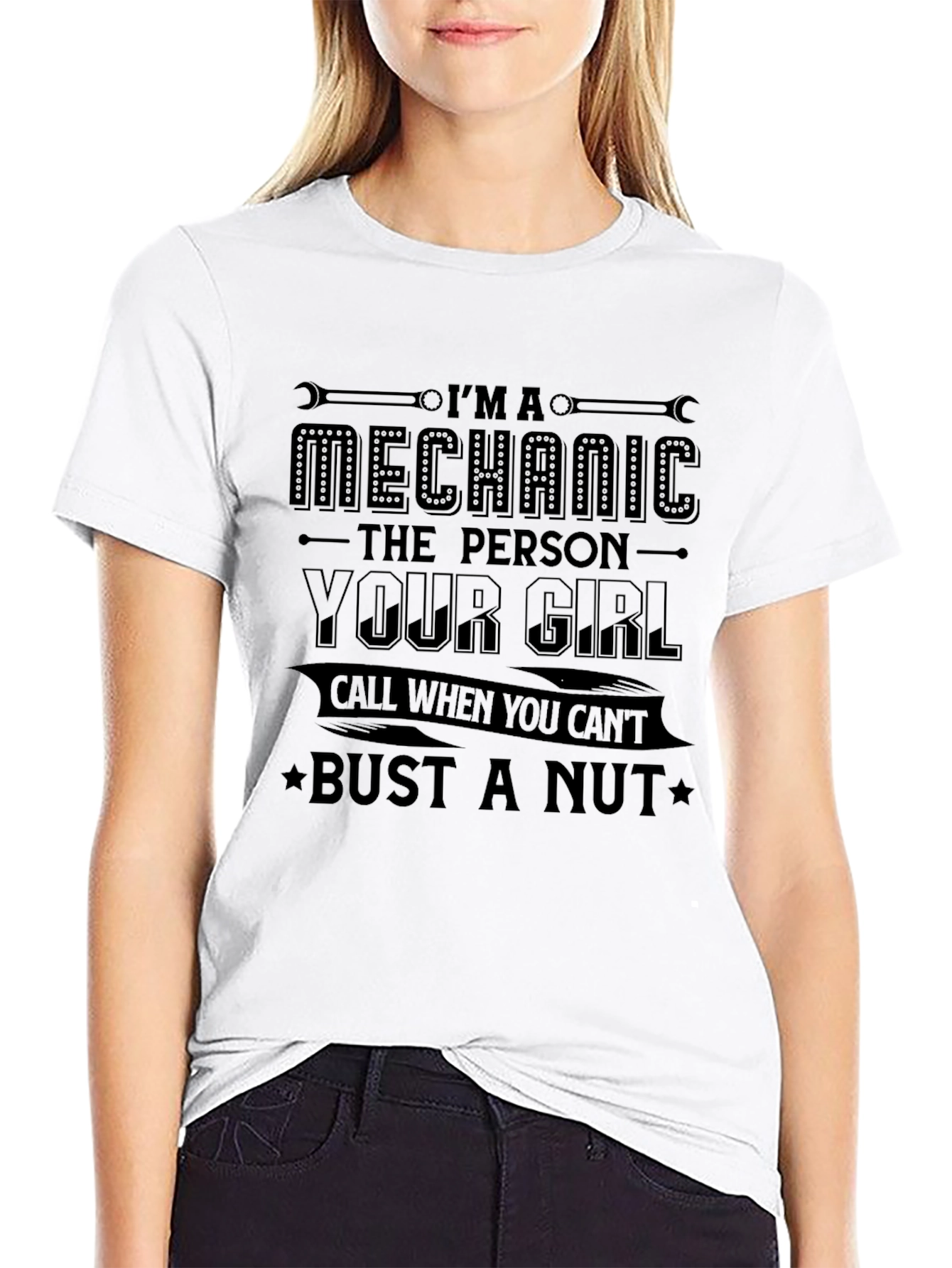 Mechanic T-Shirt - Bust A Nut Graphic Tee