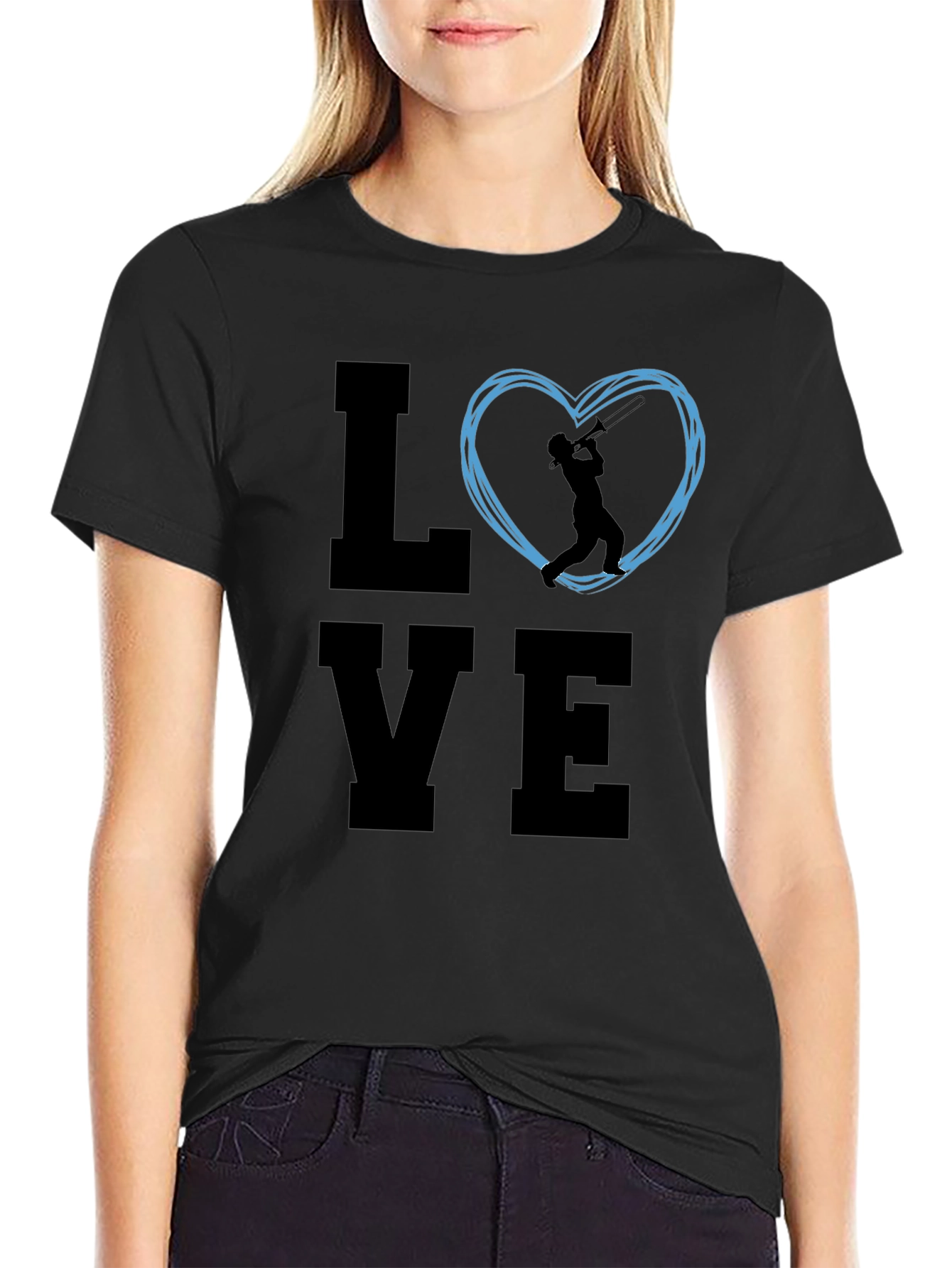 Love Cricket Graphic T-Shirt - Black