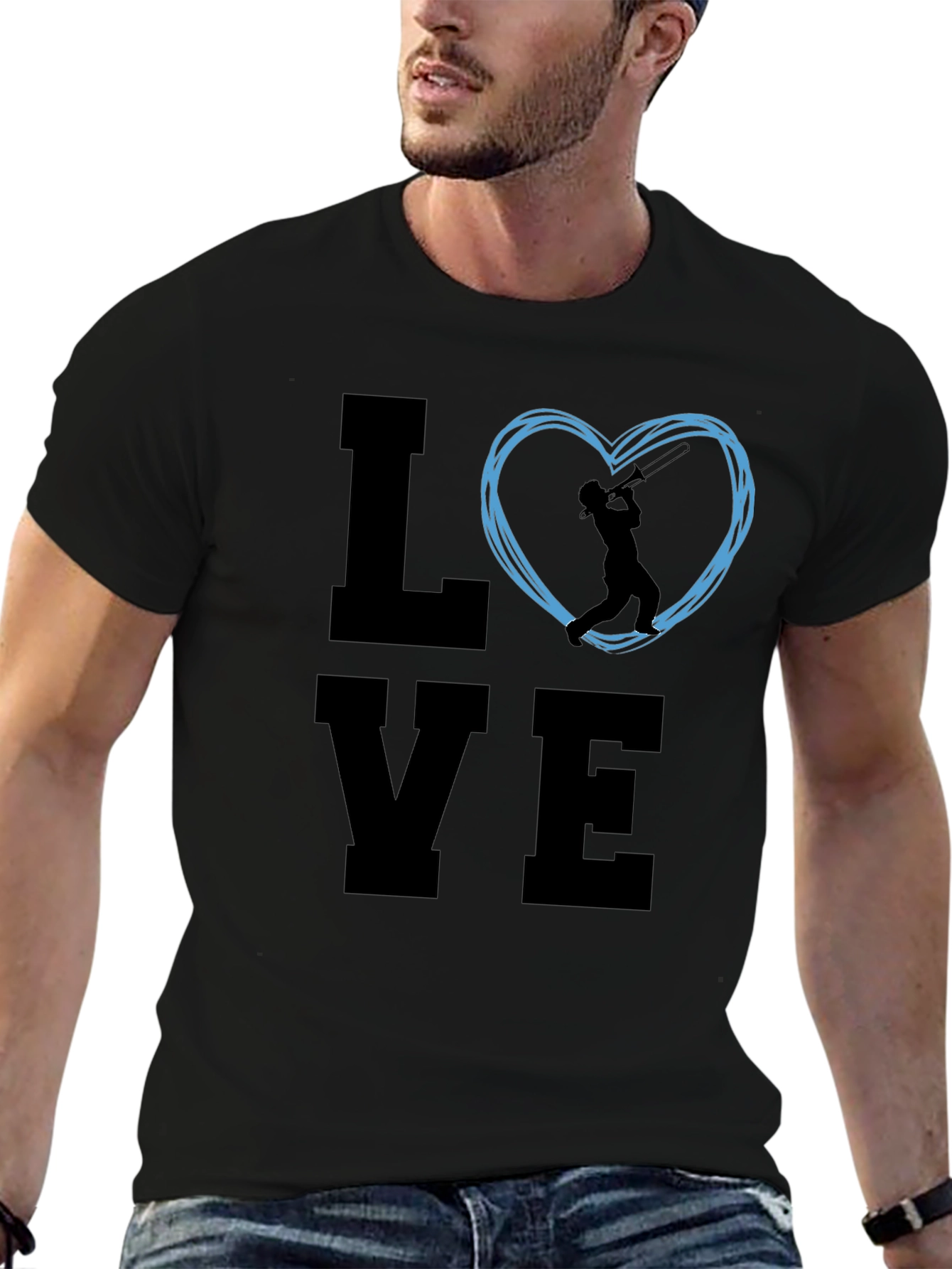 Love Cricket Graphic T-Shirt - Black