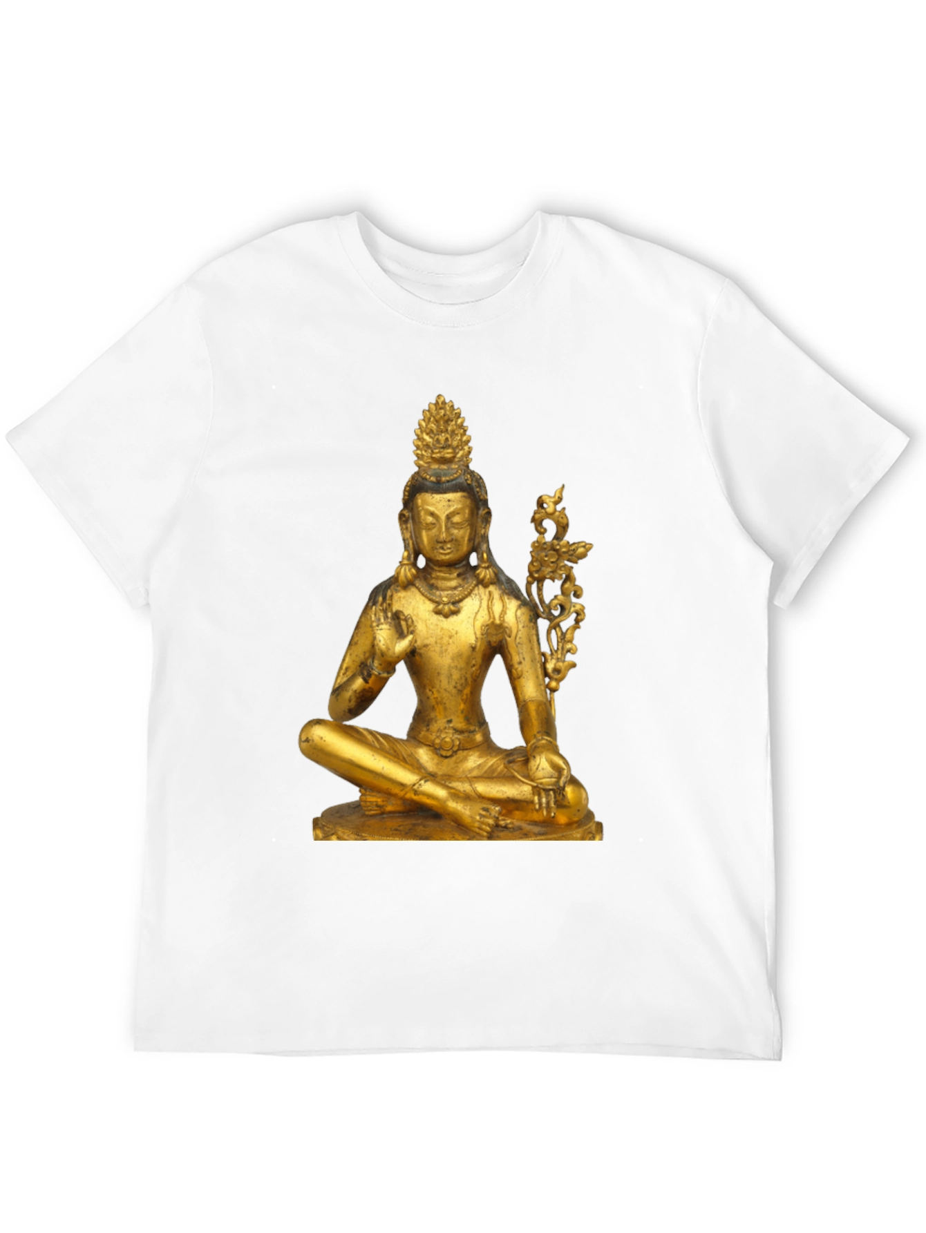 Golden Buddha Graphic Tee - Unisex Black T-Shirt