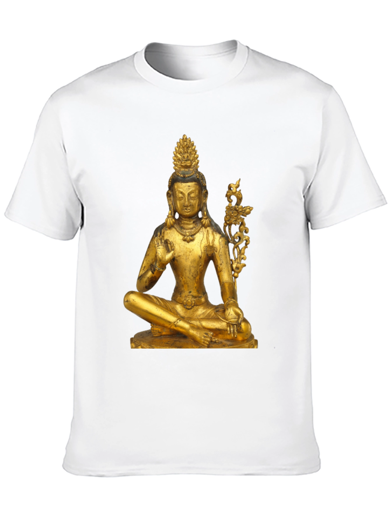 Golden Buddha Graphic Tee - Unisex Black T-Shirt