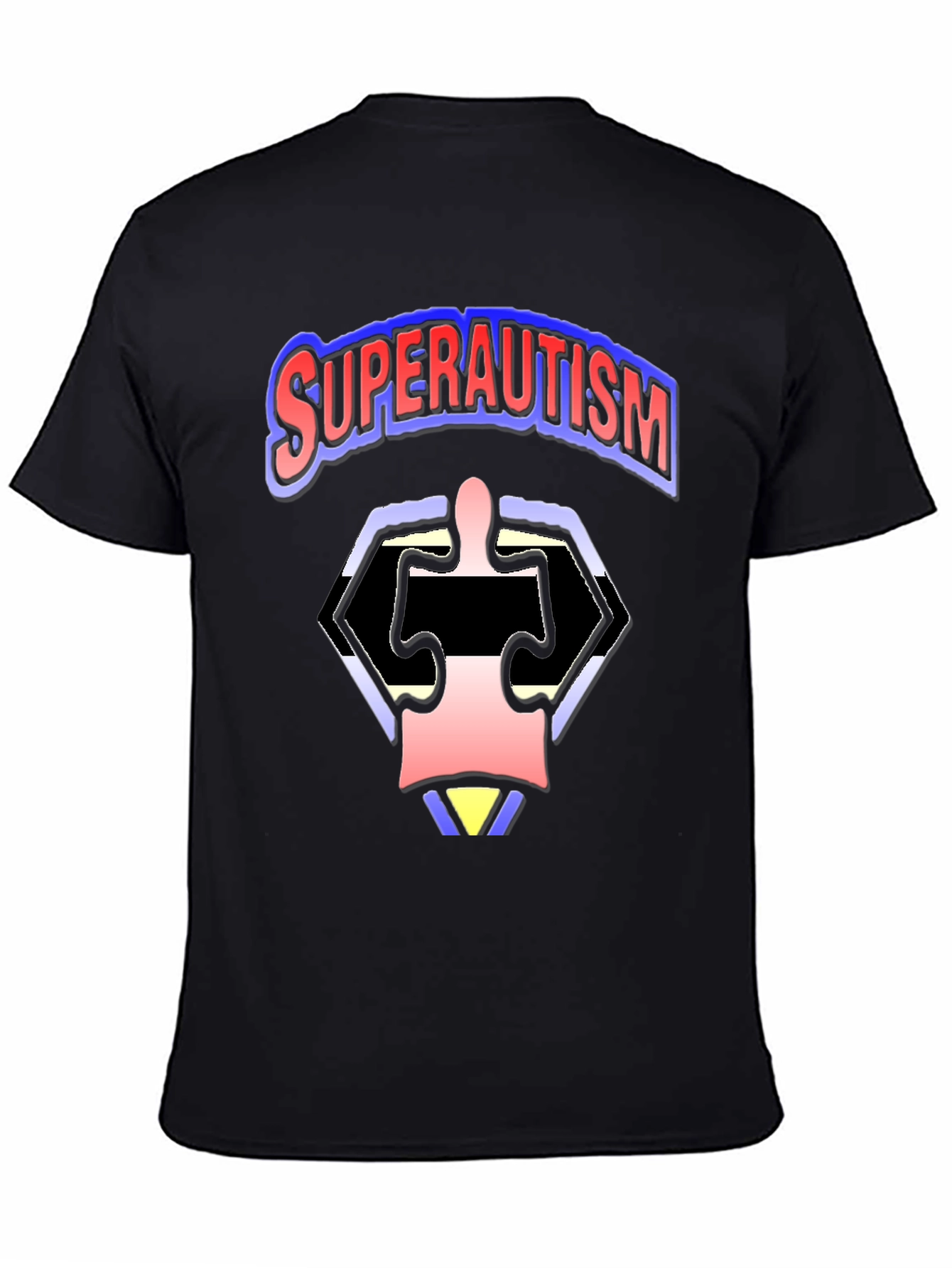 SuperAutism Graphic Tee - Unique Puzzle Design