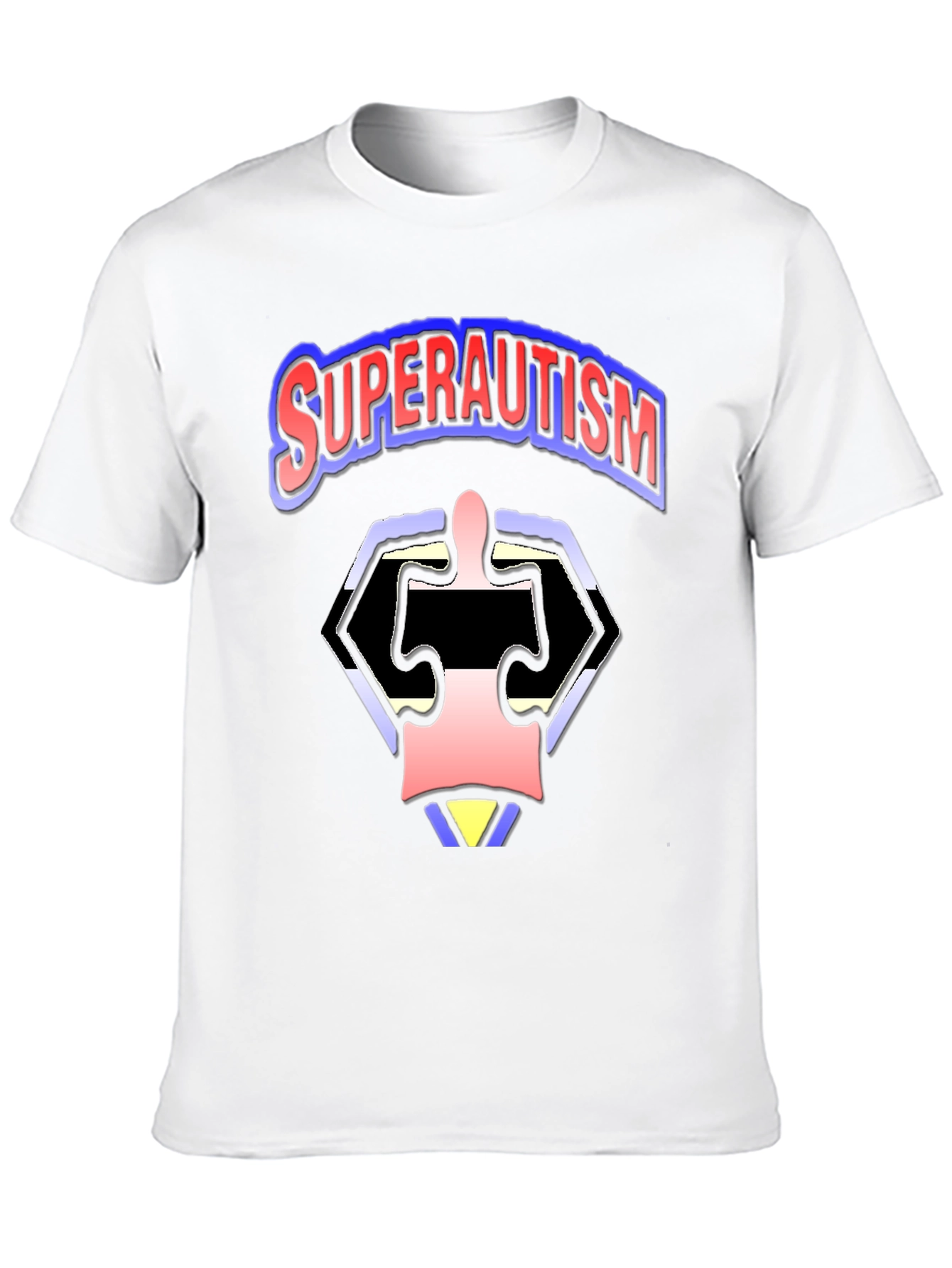 SuperAutism Graphic Tee - Unique Puzzle Design