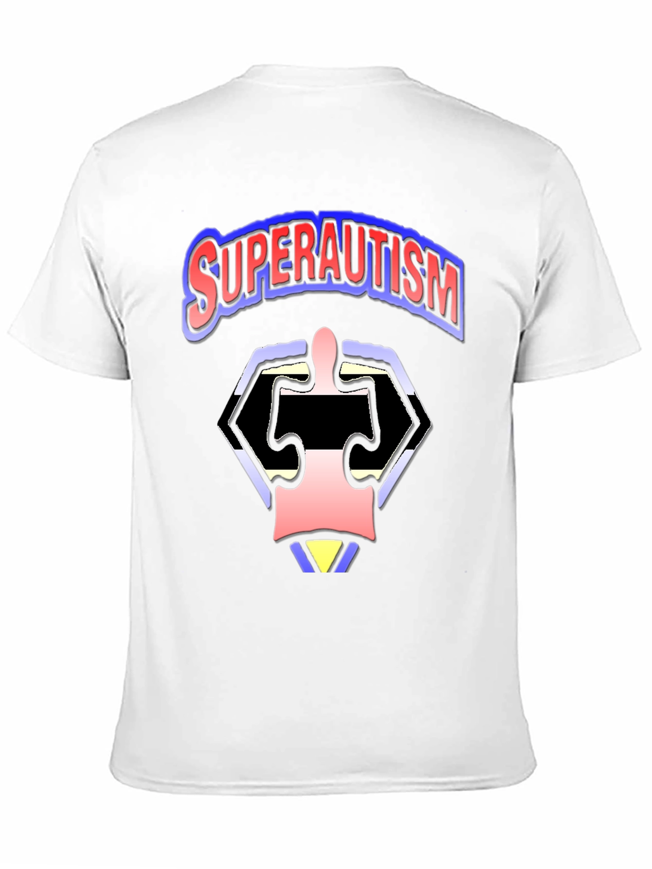 SuperAutism Graphic Tee - Unique Puzzle Design