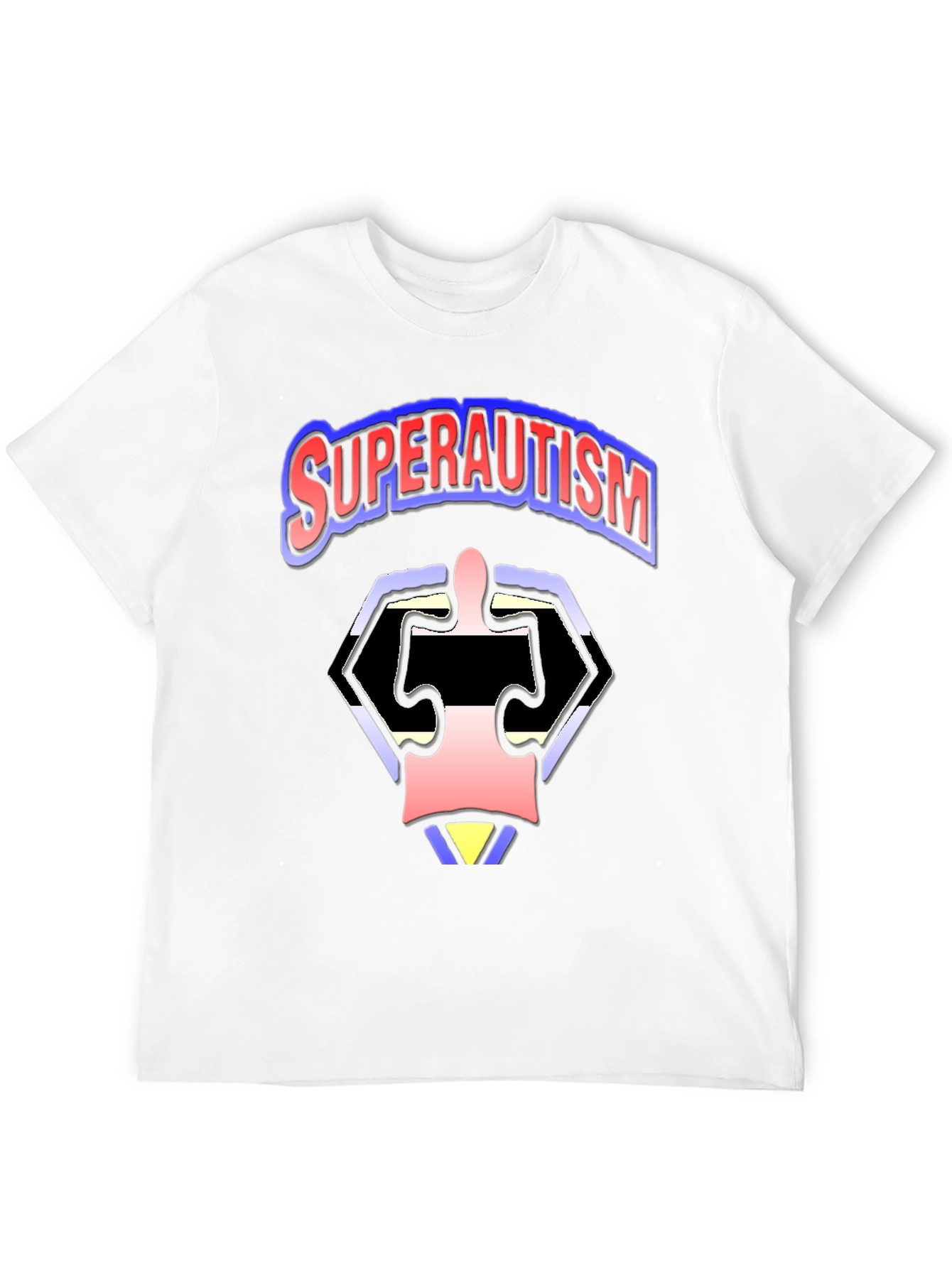 SuperAutism Graphic Tee - Unique Puzzle Design