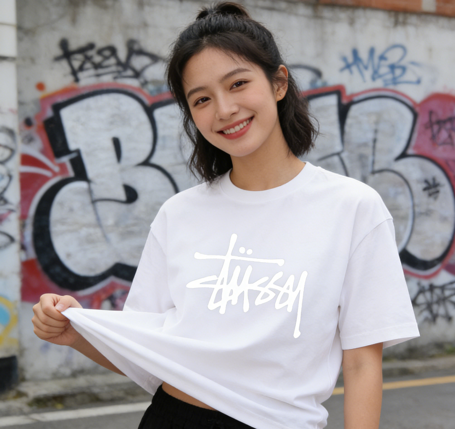 Classic Urban Script Logo Tee - Premium 100% Cotton Streetwear