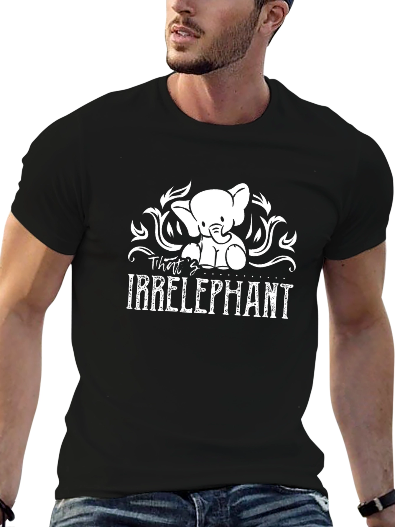 Irrelephant Graphic T-Shirt - Cute Elephant Design
