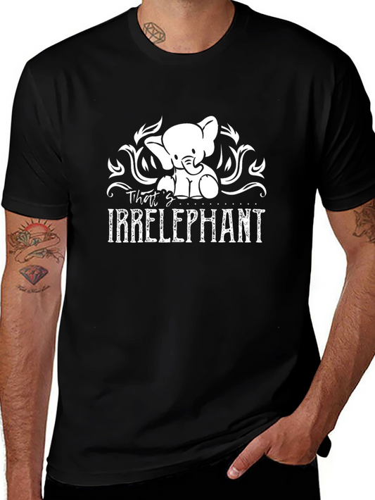 Irrelephant Graphic T-Shirt - Cute Elephant Design