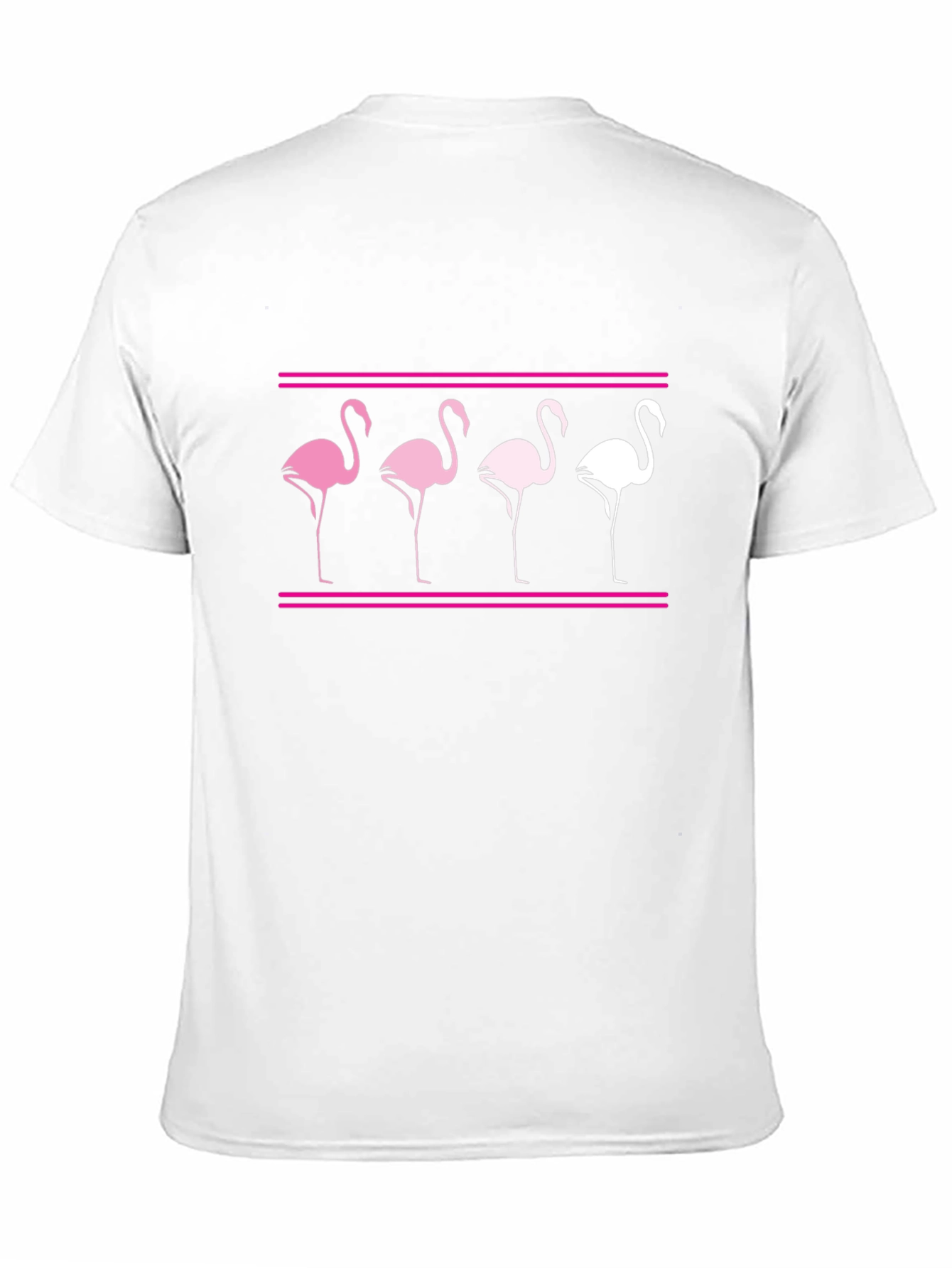 Flamingo Graphic Tee - Black Cotton Casual Shirt
