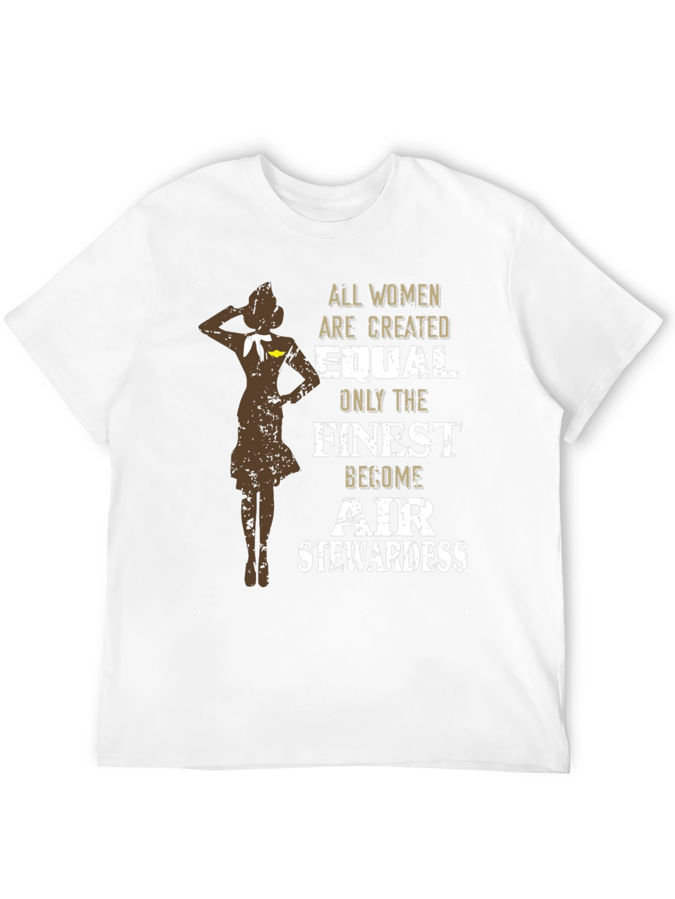 Finest Air Stewardess T-Shirt - Womens Aviation Tee