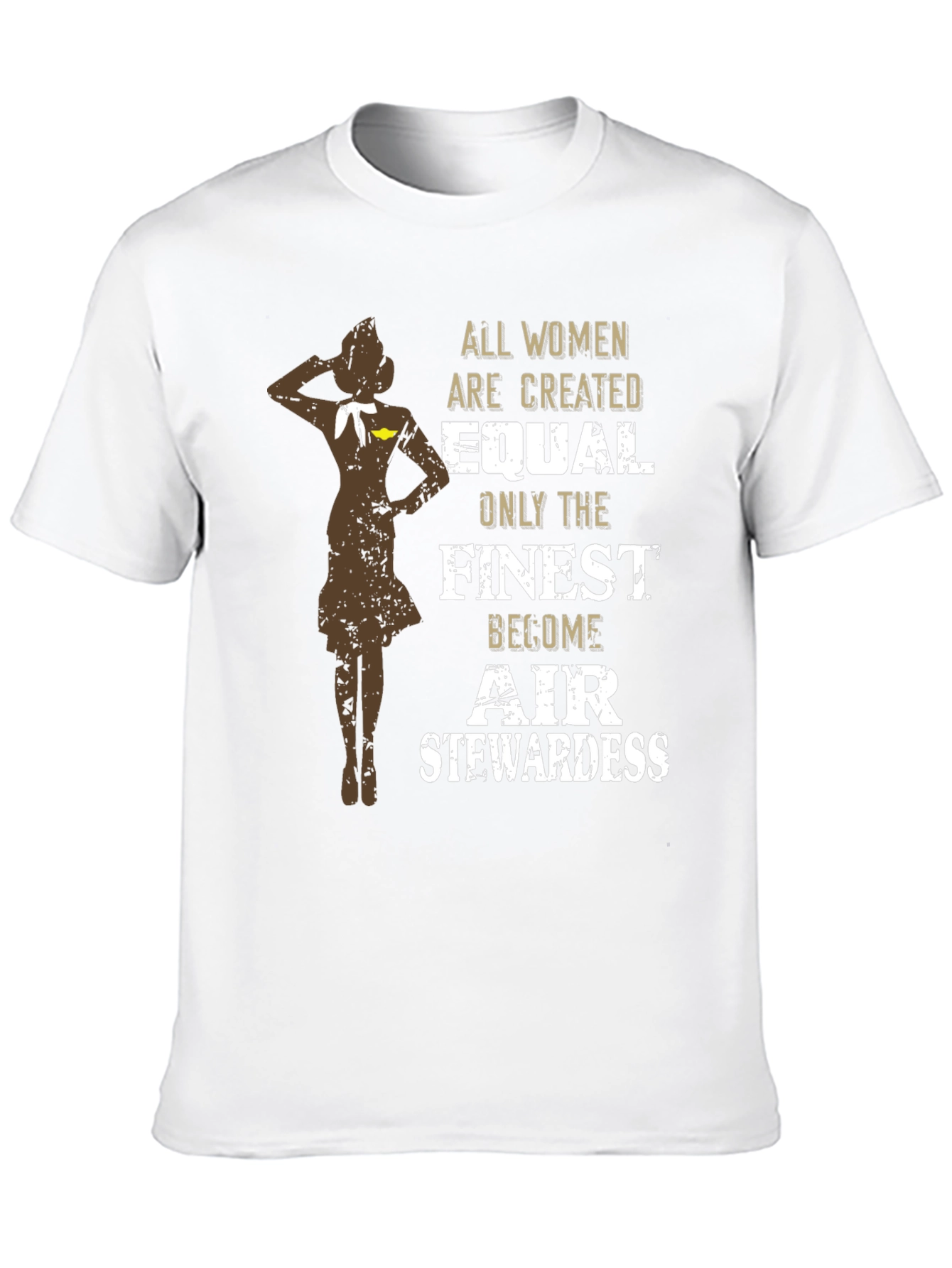 Finest Air Stewardess T-Shirt - Womens Aviation Tee