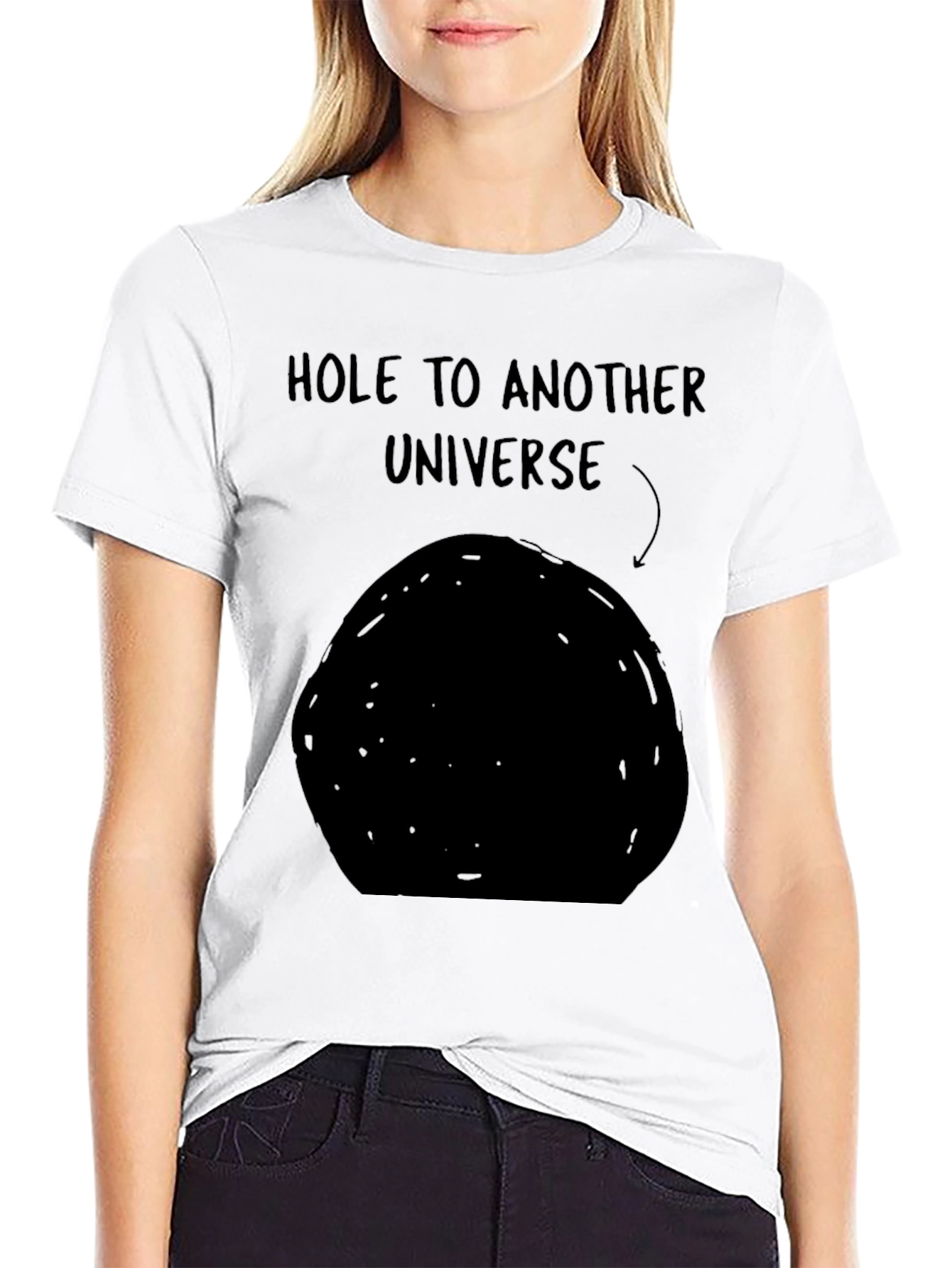 Black Hole to Another Universe Funny Graphic Tee