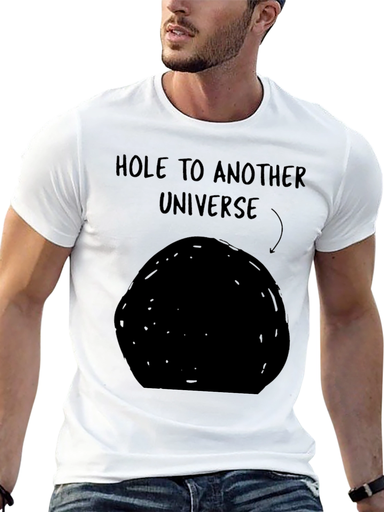Black Hole to Another Universe Funny Graphic Tee