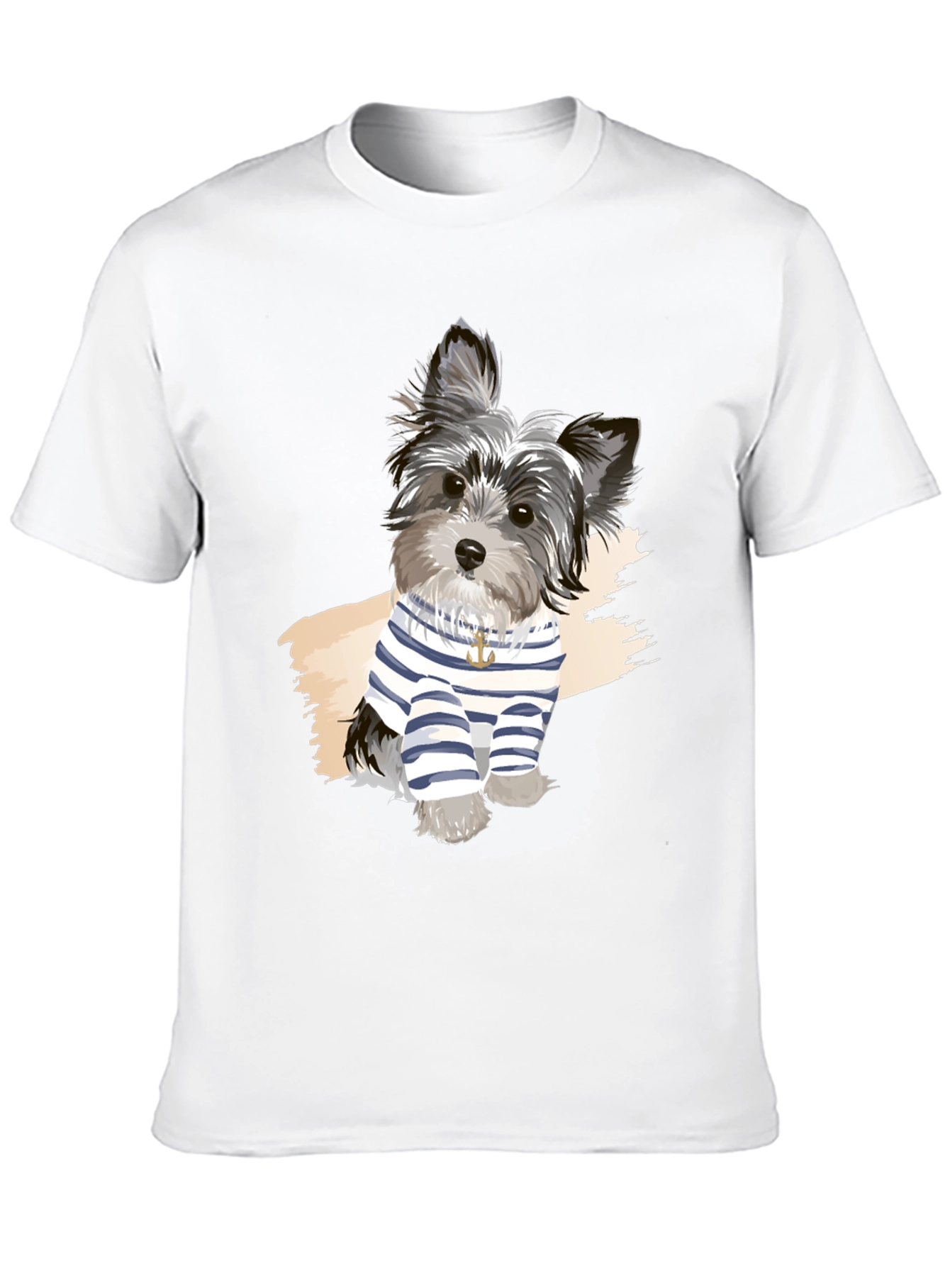 Dog Graphic Tee - Black Short Sleeve T-Shirt