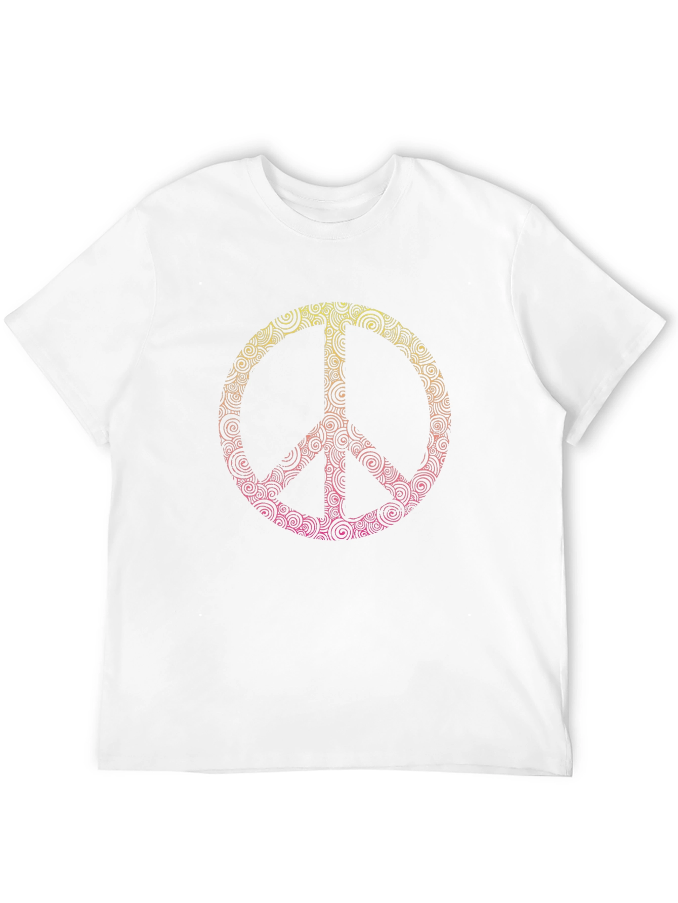 Retro Peace Sign Graphic Tee - Stylish Comfort