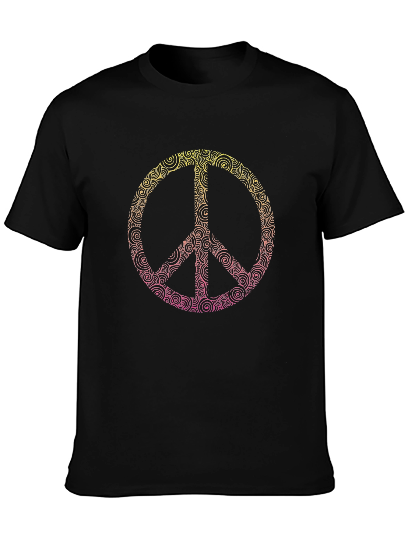 Retro Peace Sign Graphic Tee - Stylish Comfort