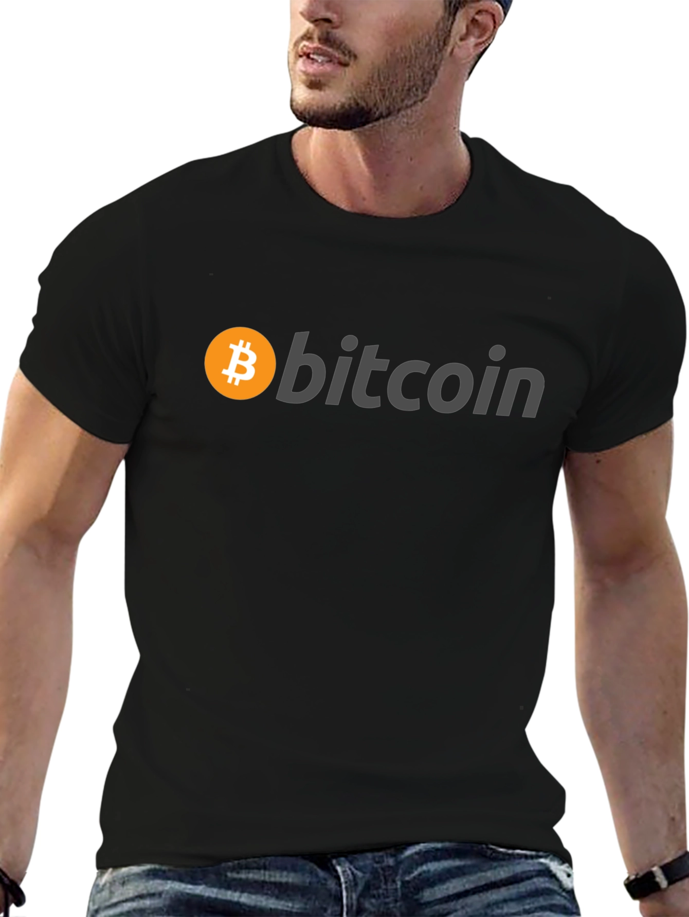 Bitcoin Logo Black T-Shirt