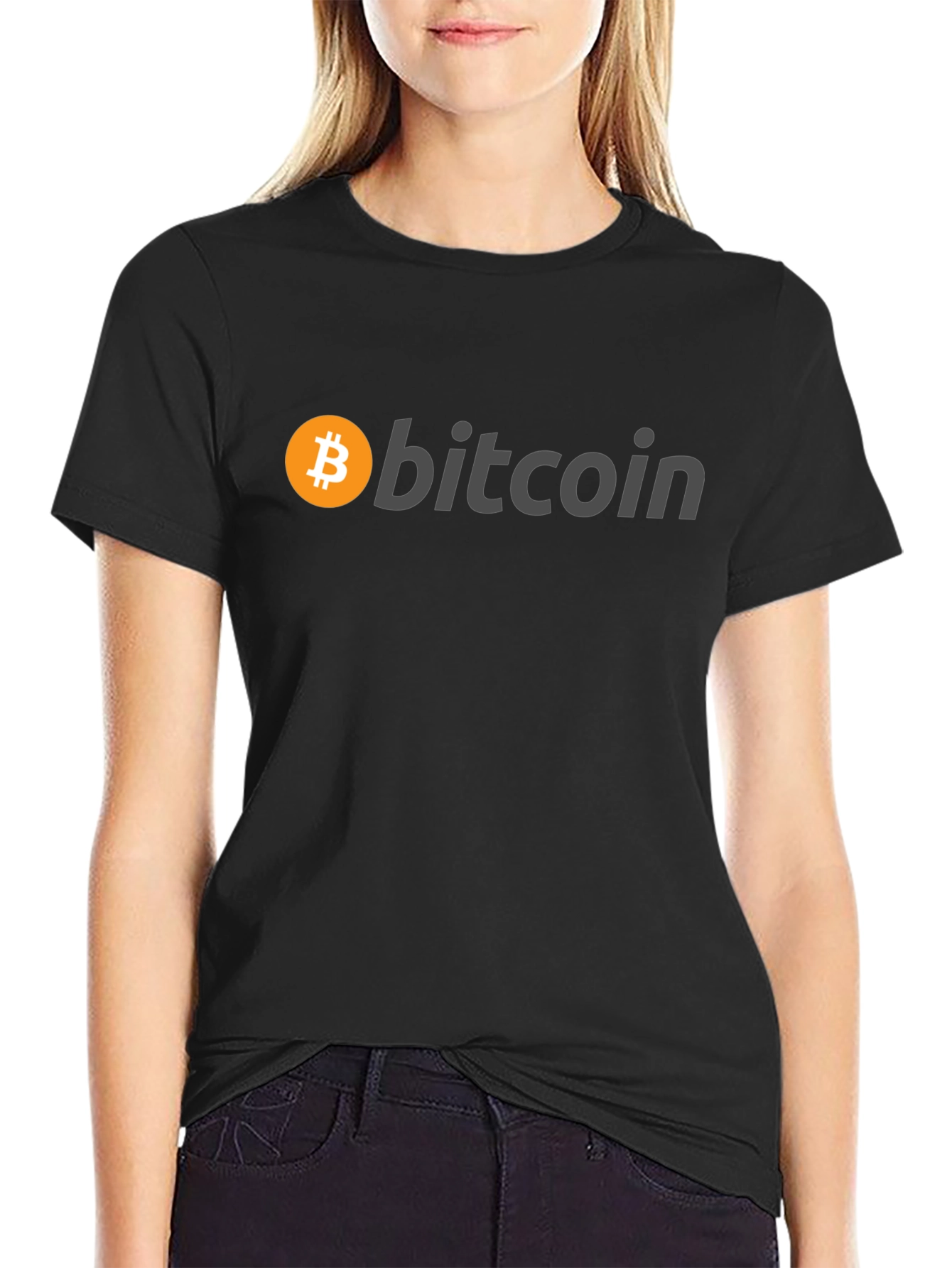 Bitcoin Logo Black T-Shirt