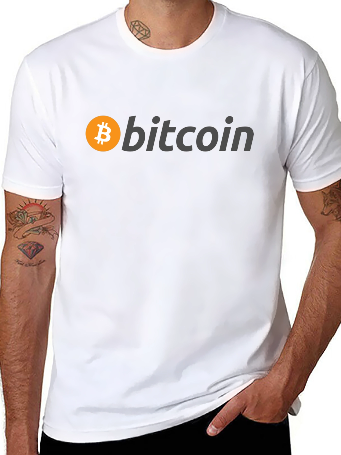 Bitcoin Logo Black T-Shirt