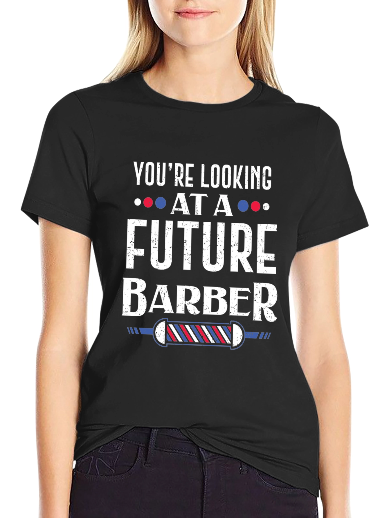 Future Barber Graphic Tee - Mens Black T-Shirt
