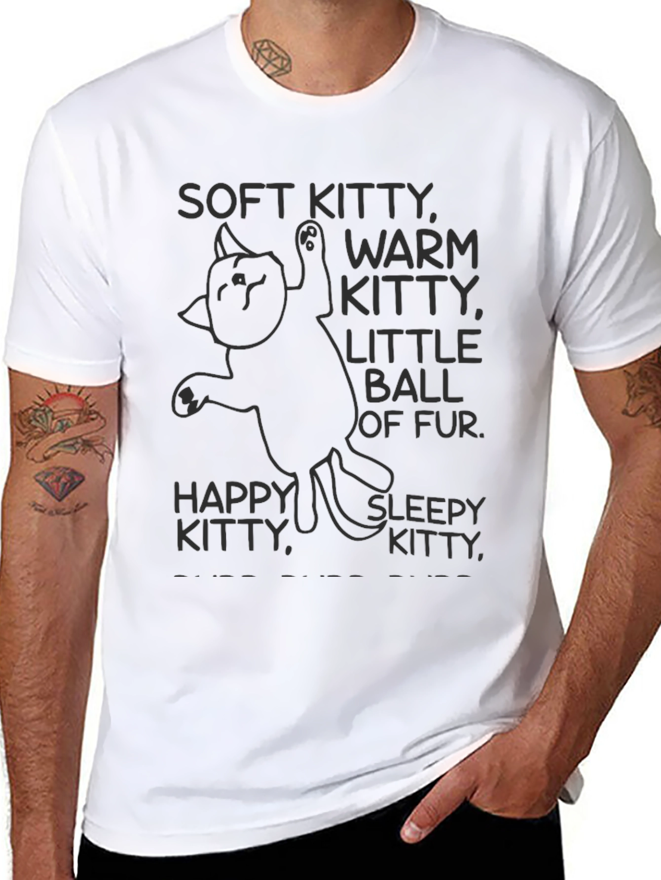 Soft Kitty Warm Kitty T-Shirt - Black