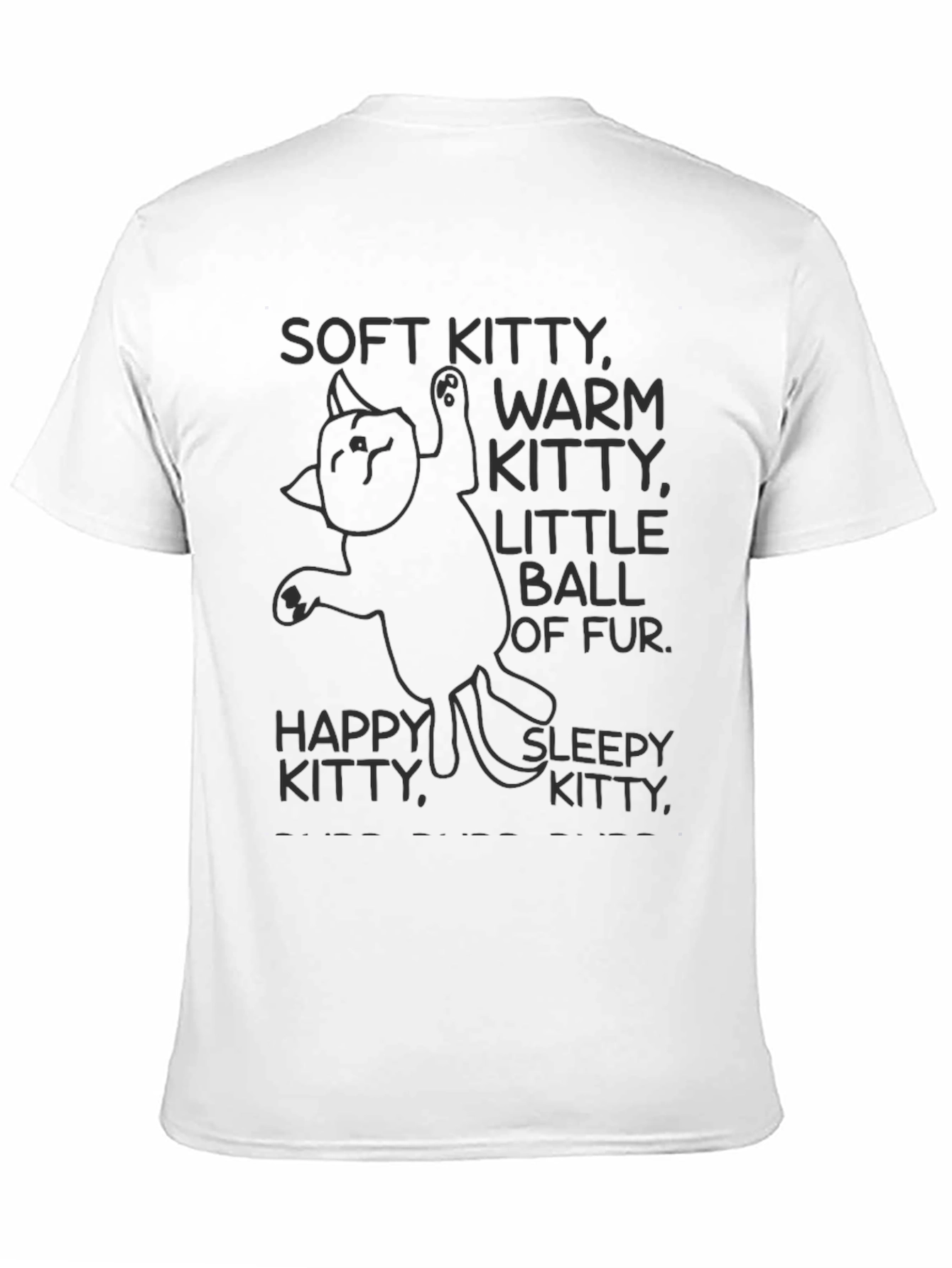 Soft Kitty Warm Kitty T-Shirt - Black