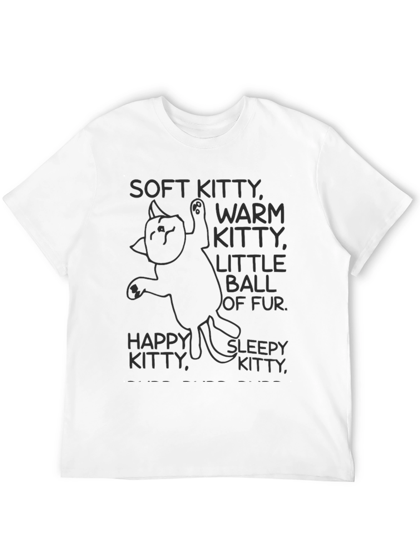 Soft Kitty Warm Kitty T-Shirt - Black