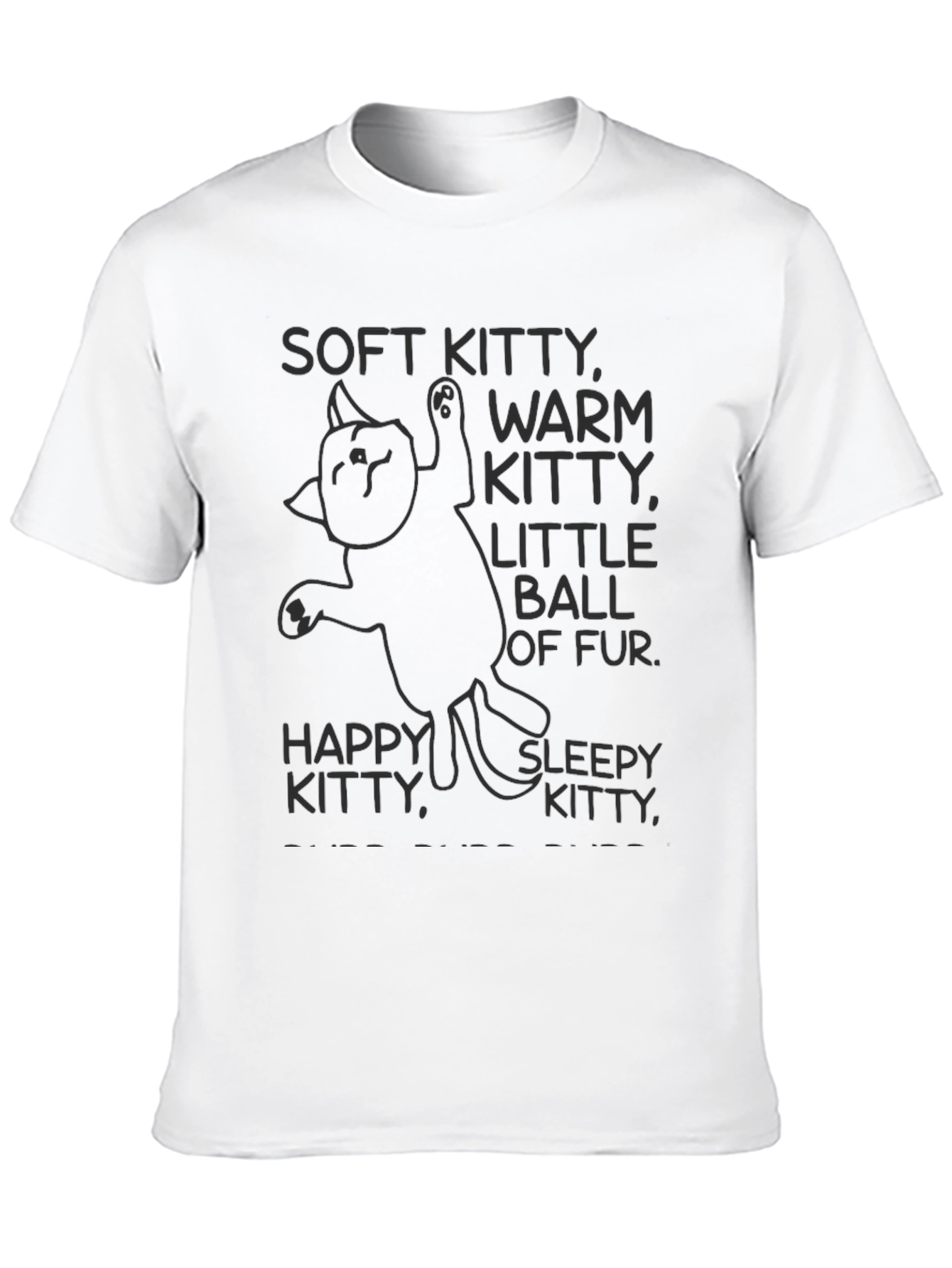 Soft Kitty Warm Kitty T-Shirt - Black