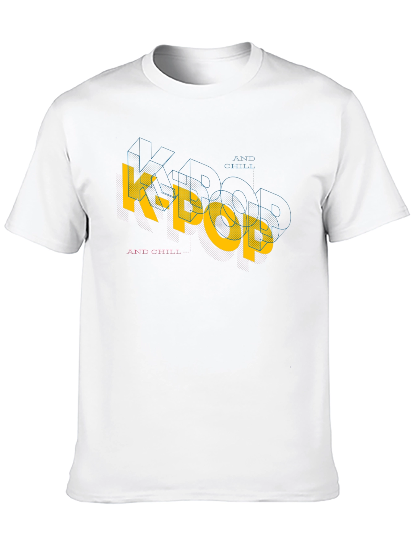 K-Pop and Chill Black Graphic Tee