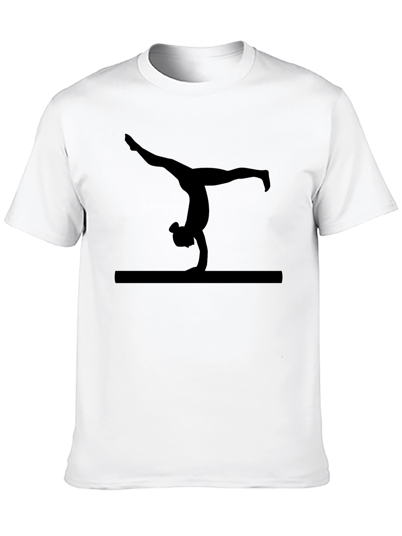 Gymnastics Silhouette Black T-Shirt