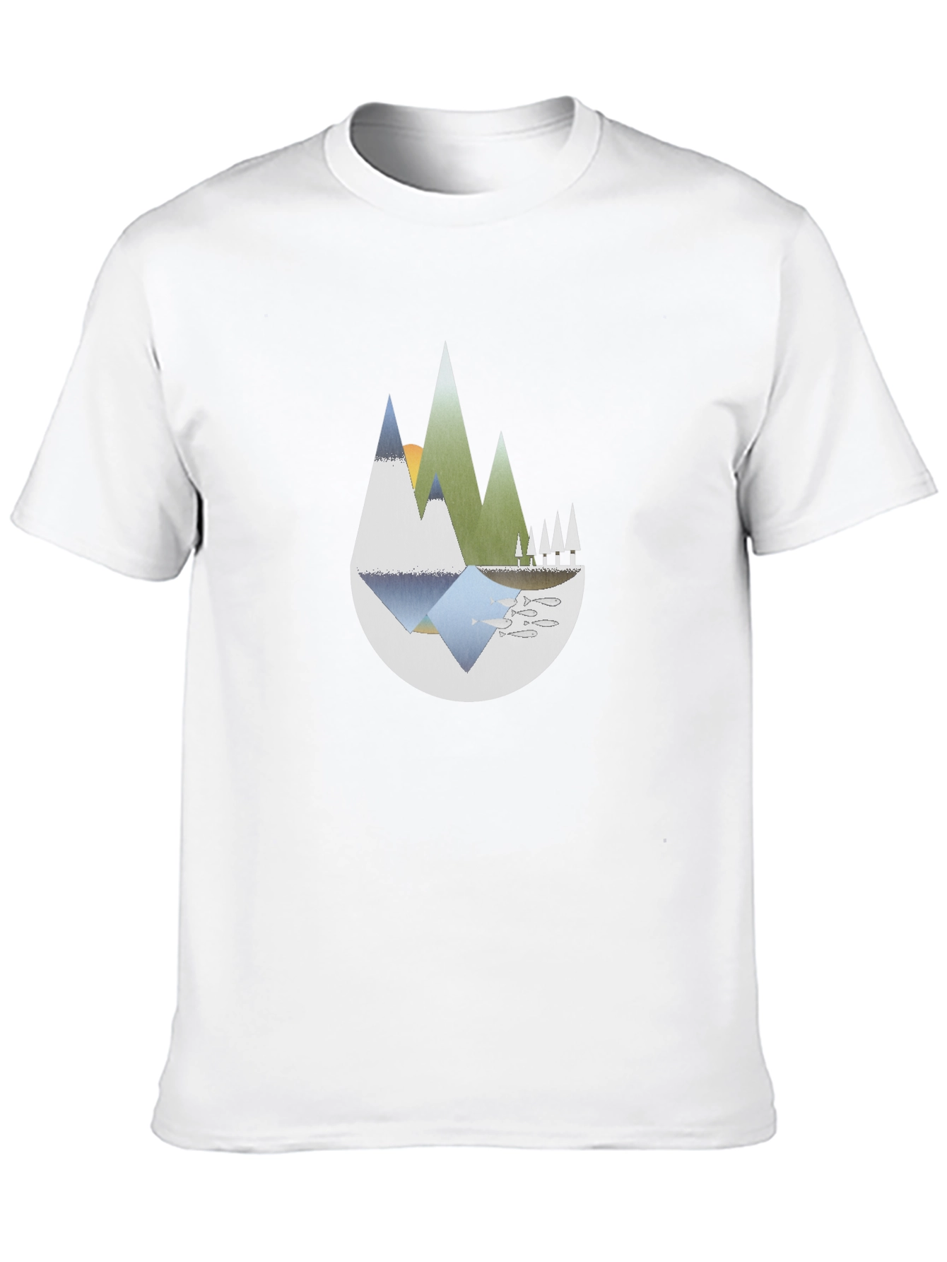 Mountain Graphic Black T-Shirt - Nature Inspired Tee
