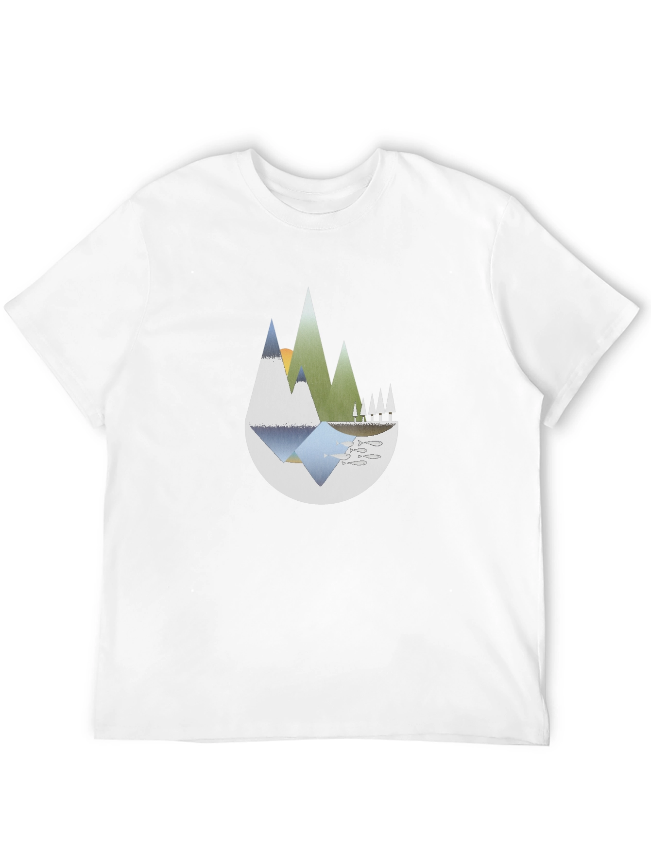 Mountain Graphic Black T-Shirt - Nature Inspired Tee